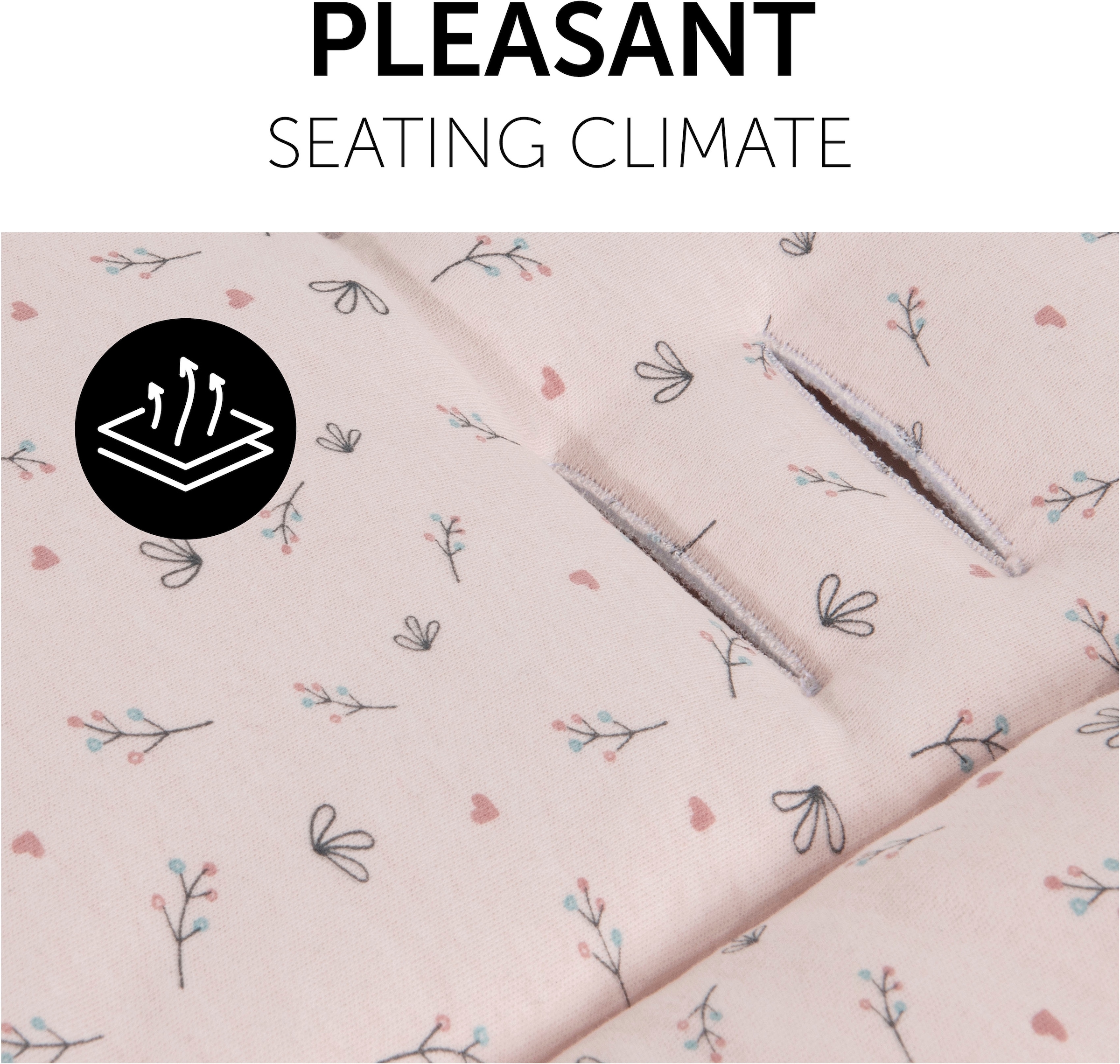 Hauck Kinderwagen-Sitzauflage »Seat Liner, Flowers Rose« auch für Buggys geeignet