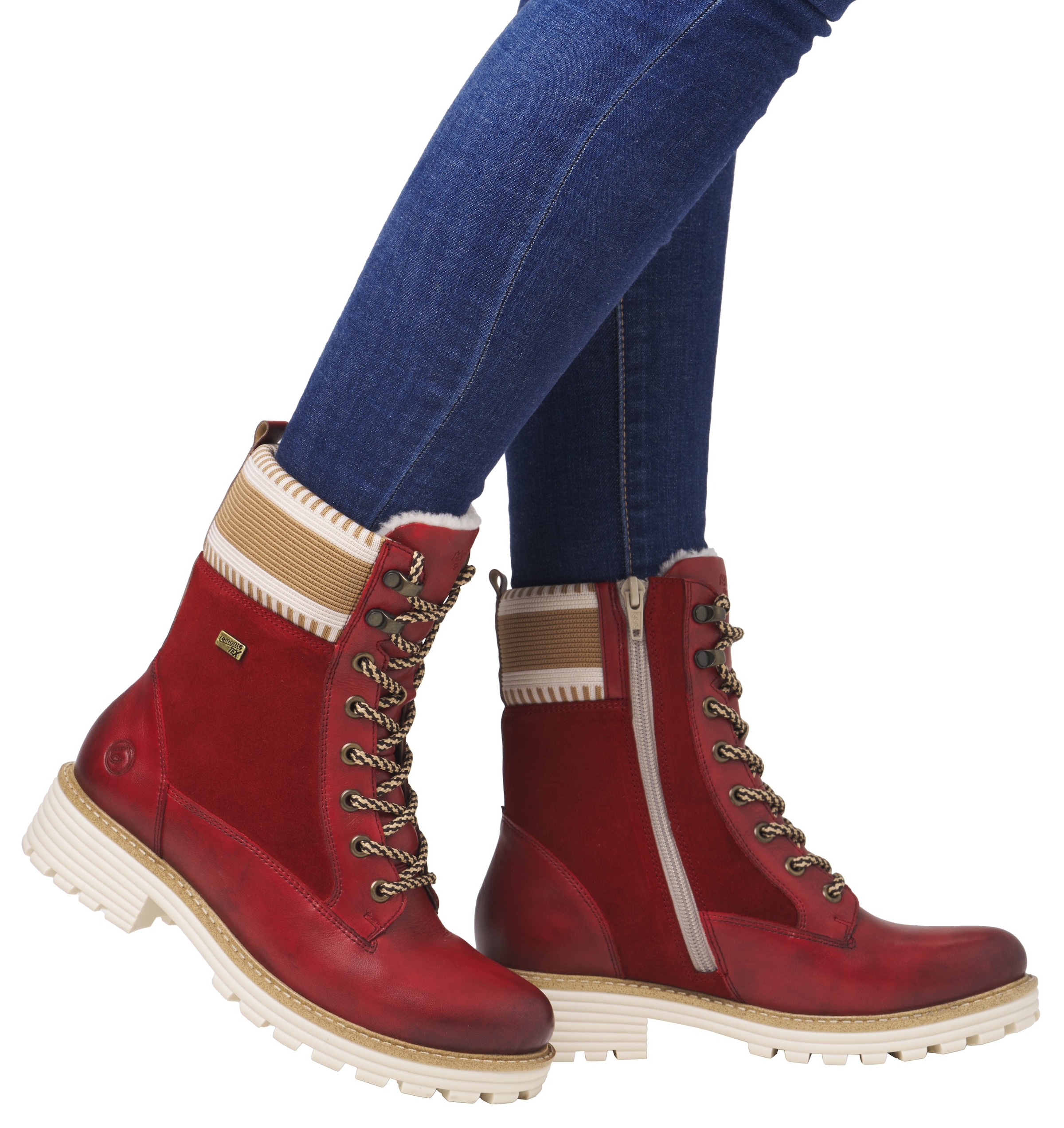 Remonte Bottes d'hiver »Elisabeth Hurley-Collection«  , Schnürboots, Schnürstiefelette mit wasserabweisender TEX-Membran