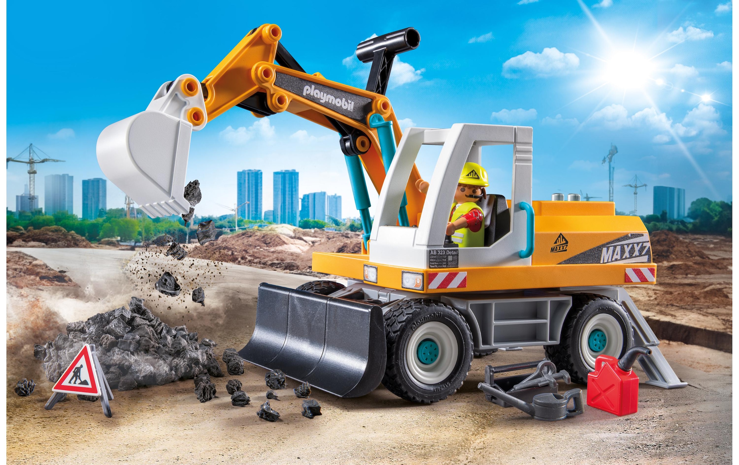 Playmobil® Briques de jeu »Action Heroes Grosser Bagger 71749«