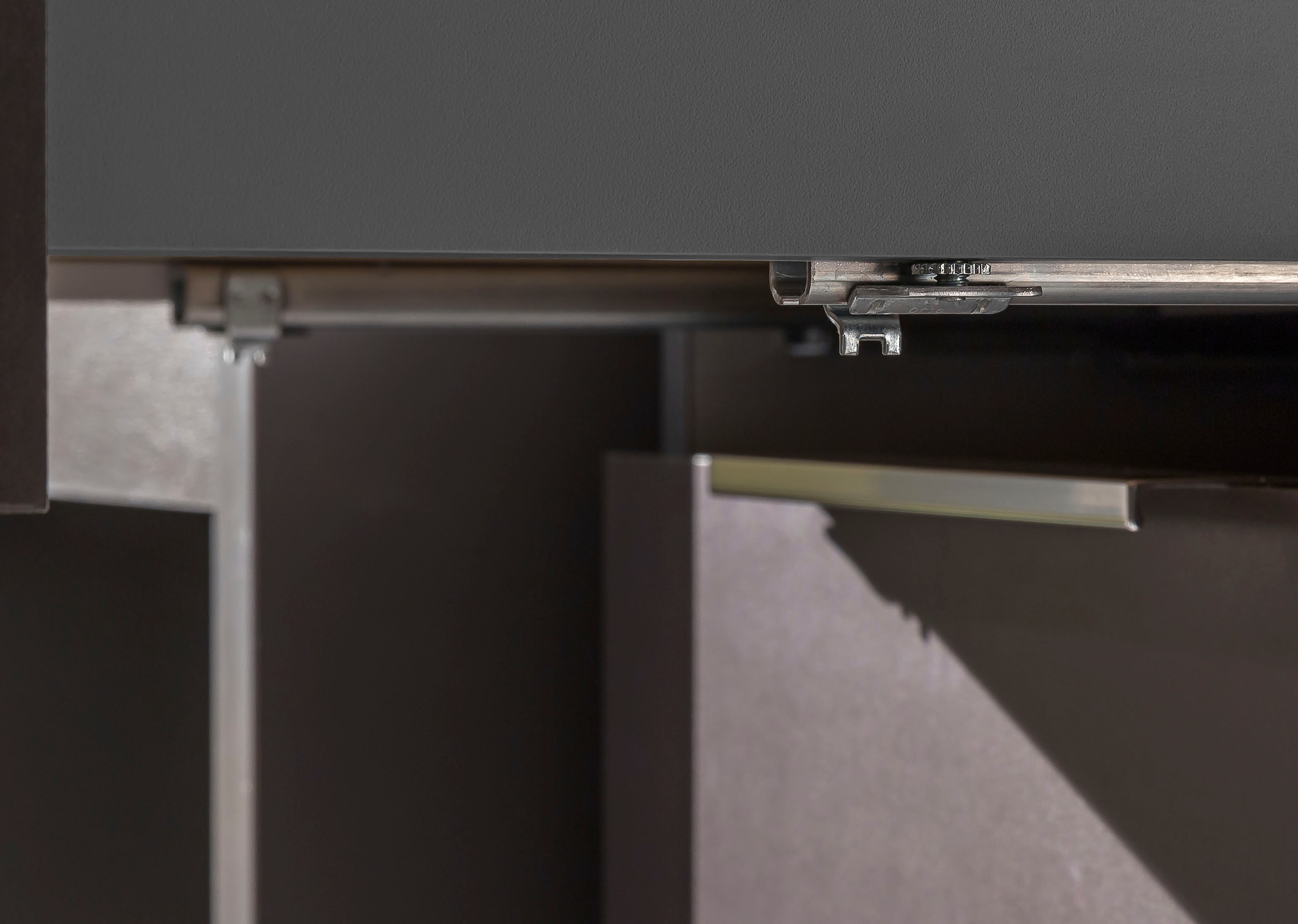 Wimex Table de nuit »Level36 black C by fresh to go« mit Glaselementen auf der Front, soft-close Funktion, 54cm breit