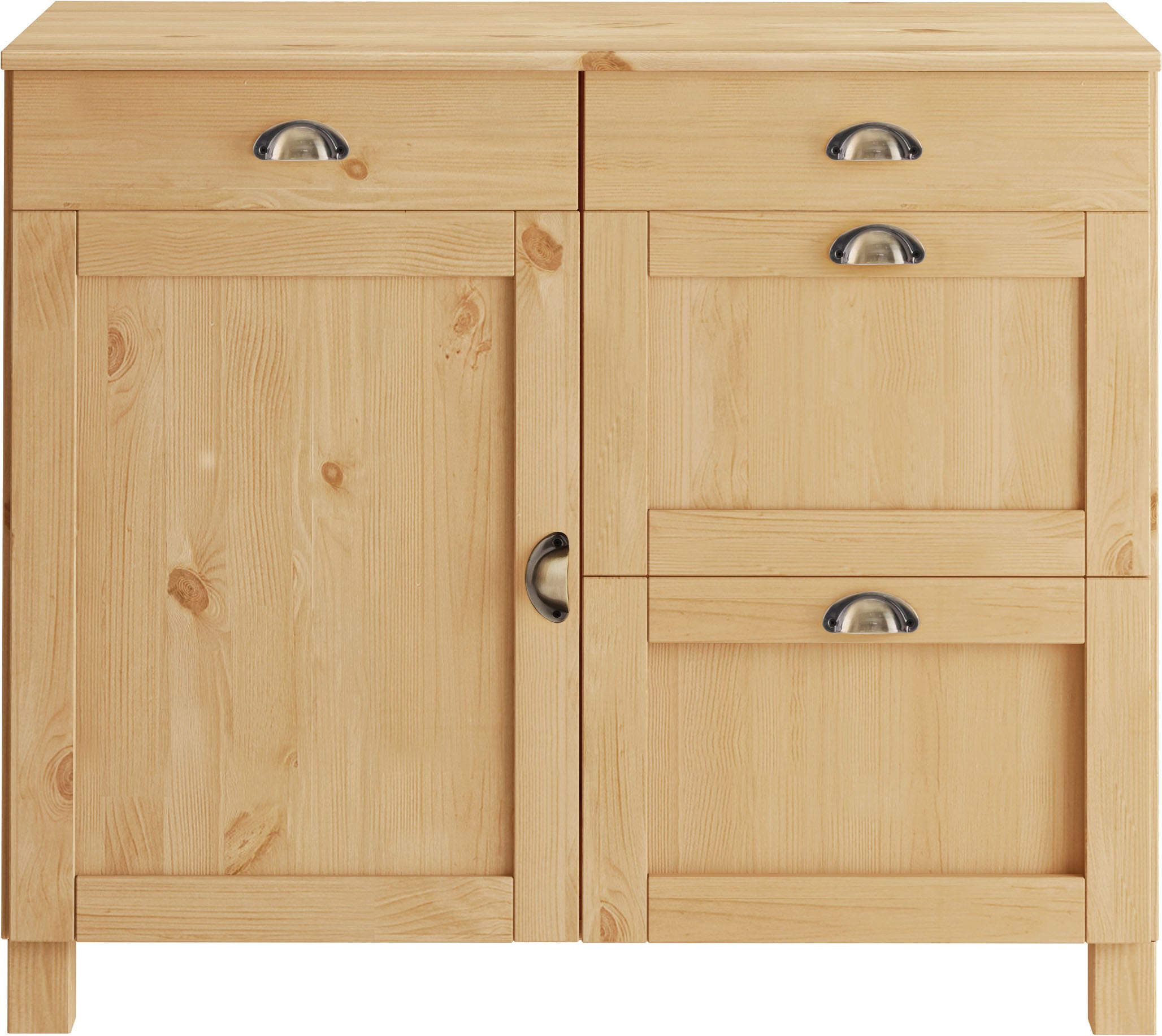 Home affaire Armoire basse »Oslo« 100 cm de large, en 2 profondeurs, avec plan de travail de 23 mm, 2 tiroirs