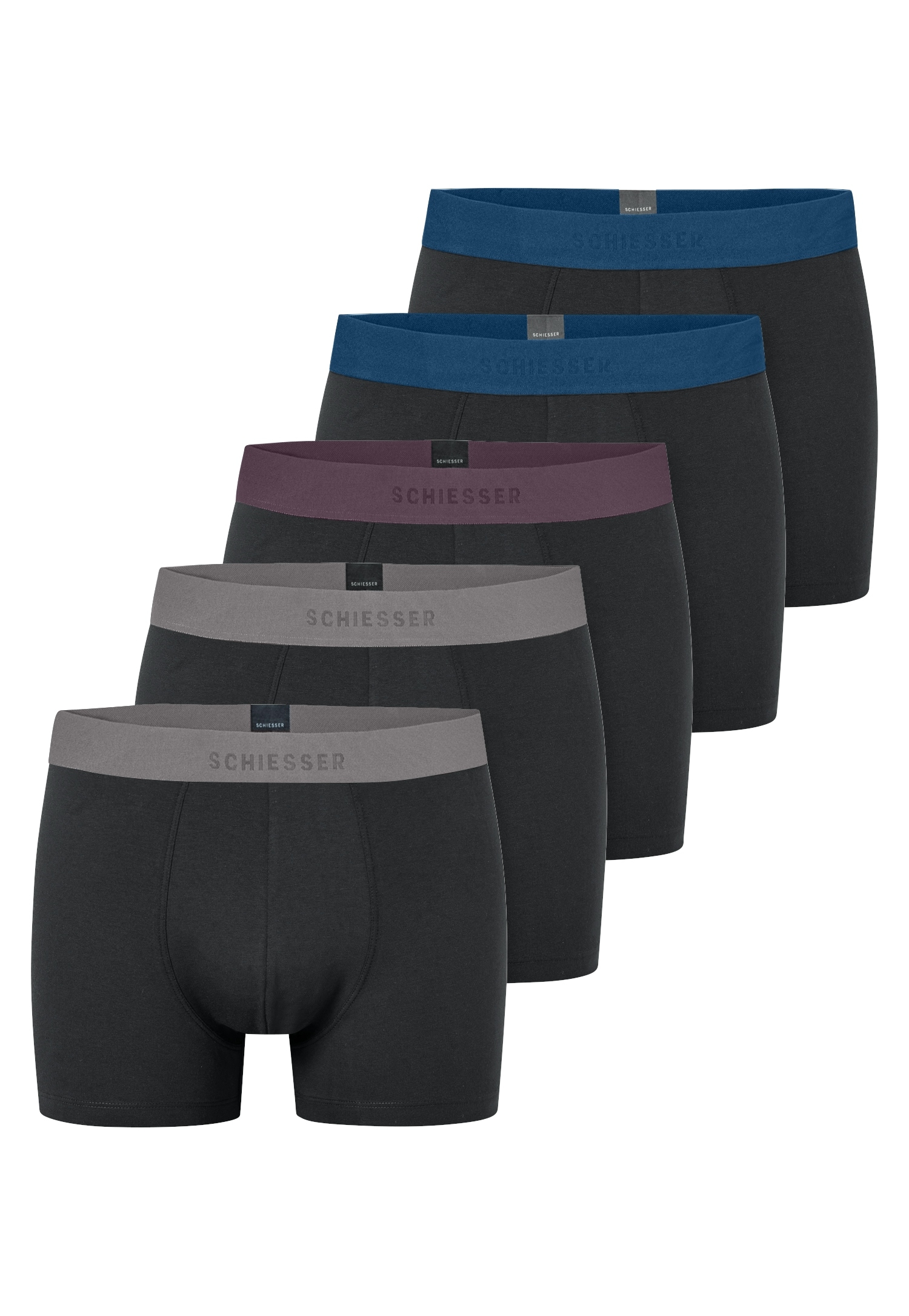 Schiesser Boxershorts »95/5 Multipacks« ohne Eingriff, angenehm weich