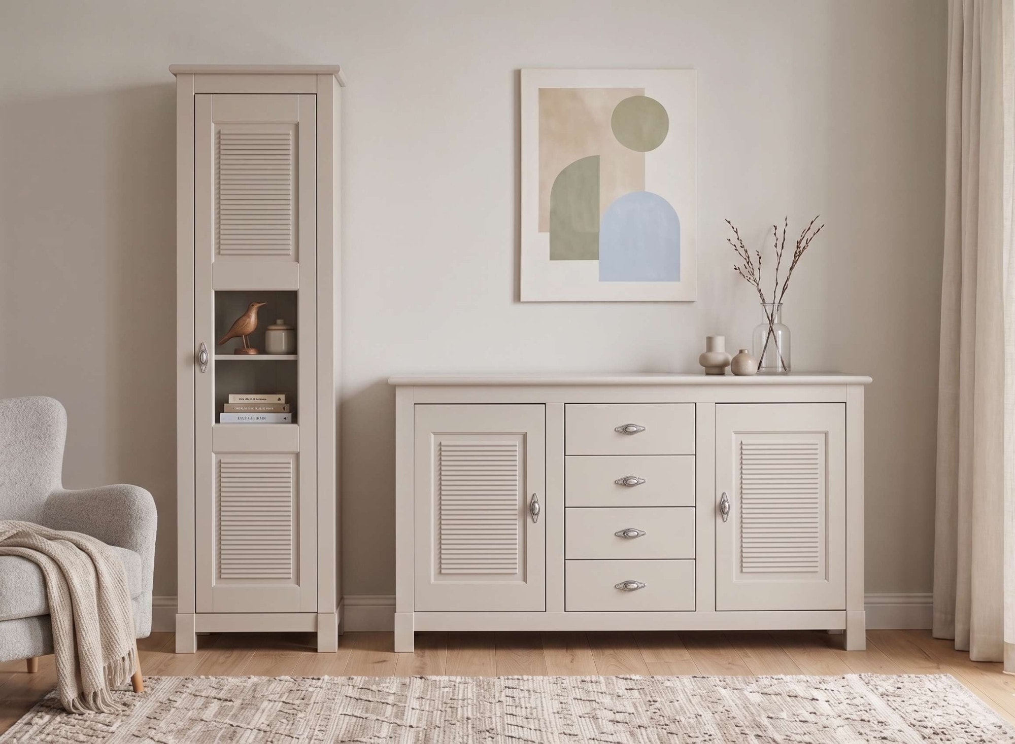 GOODproduct Vitrines »Rauna Vitrinenschrank, Stauraumchrank« hauteur 180 cm, en pin massif, certifié FSC®