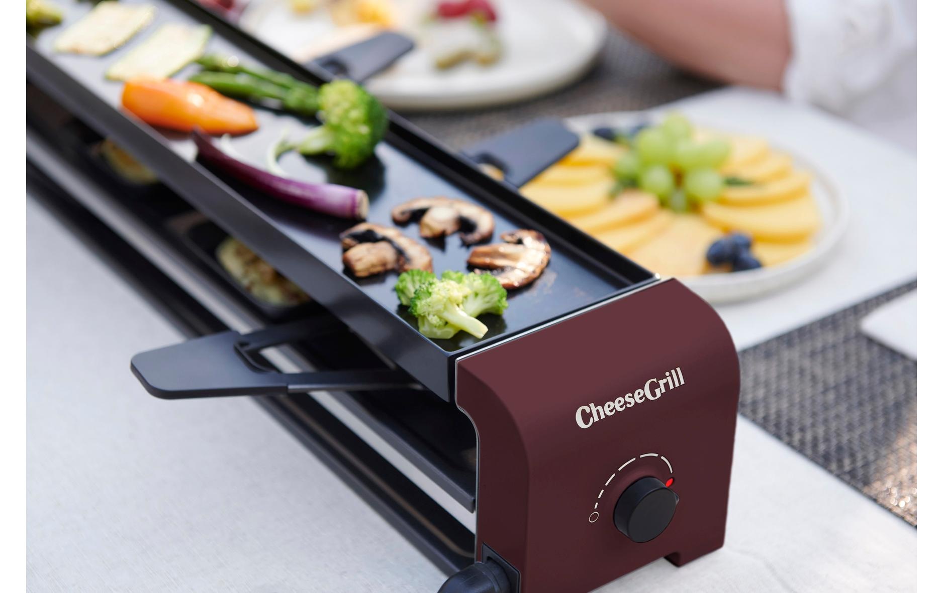 Stöckli Raclette »CheeseGrill 2 Connect 2 Personen, Merlot Red«