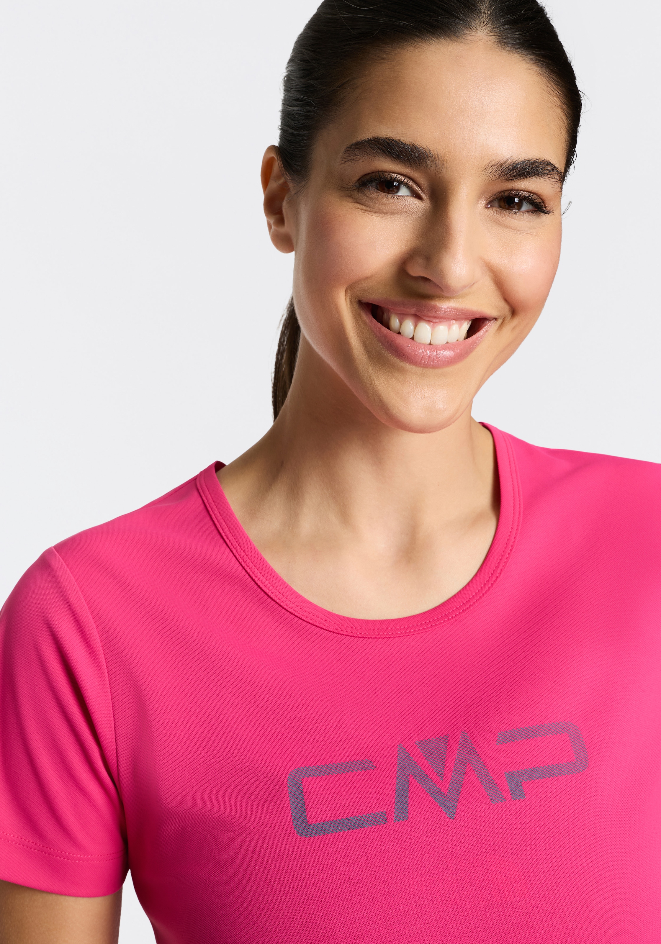 CMP T-shirt fonctionnel »WOMAN CO T-SHIRT« pour adultes, style sportif, manches courtes, ourlet droit