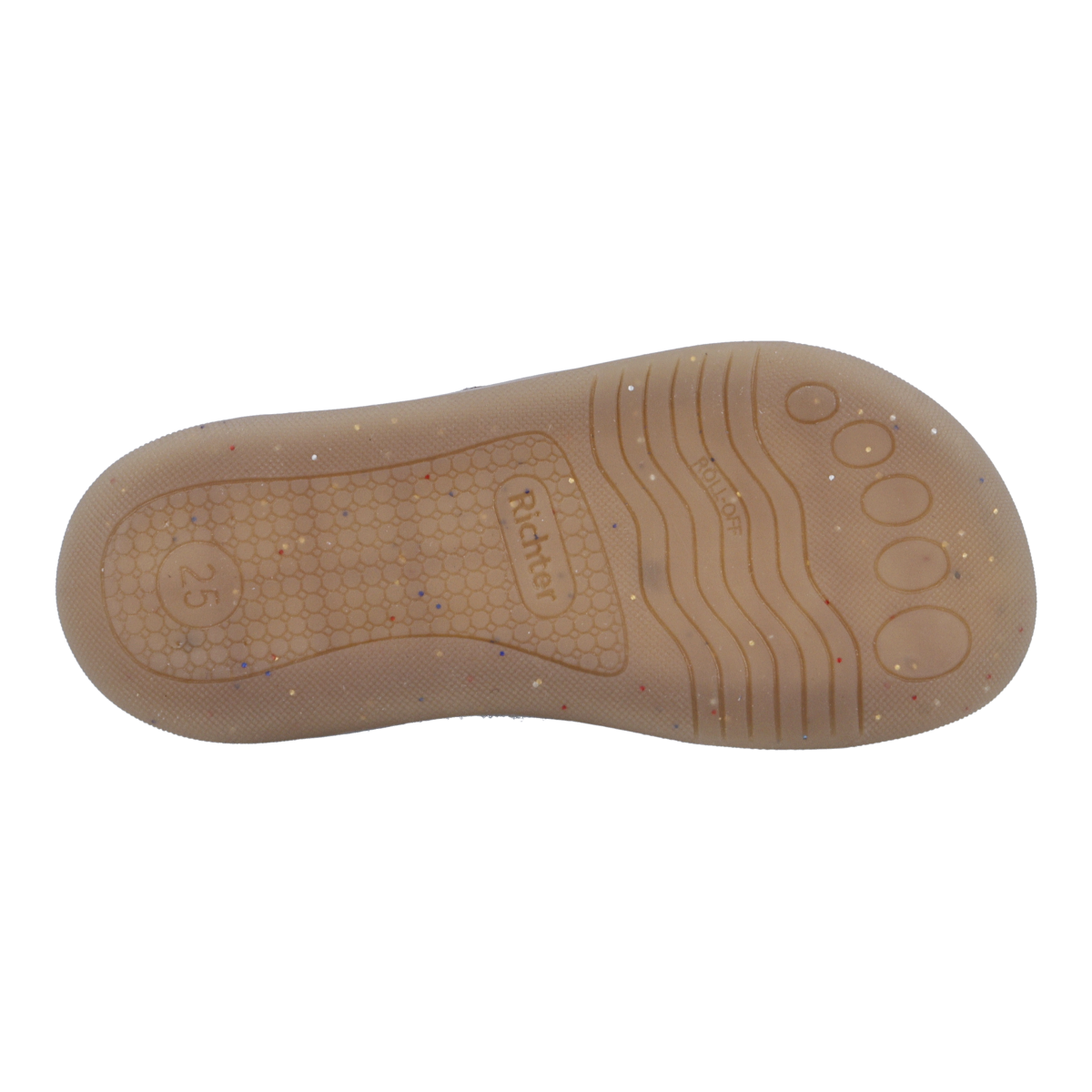 Richter Chaussures pieds nus »Fun (Felt)«  Hausschuh mit Kontrastbesatz, Grössenschablone zum Download