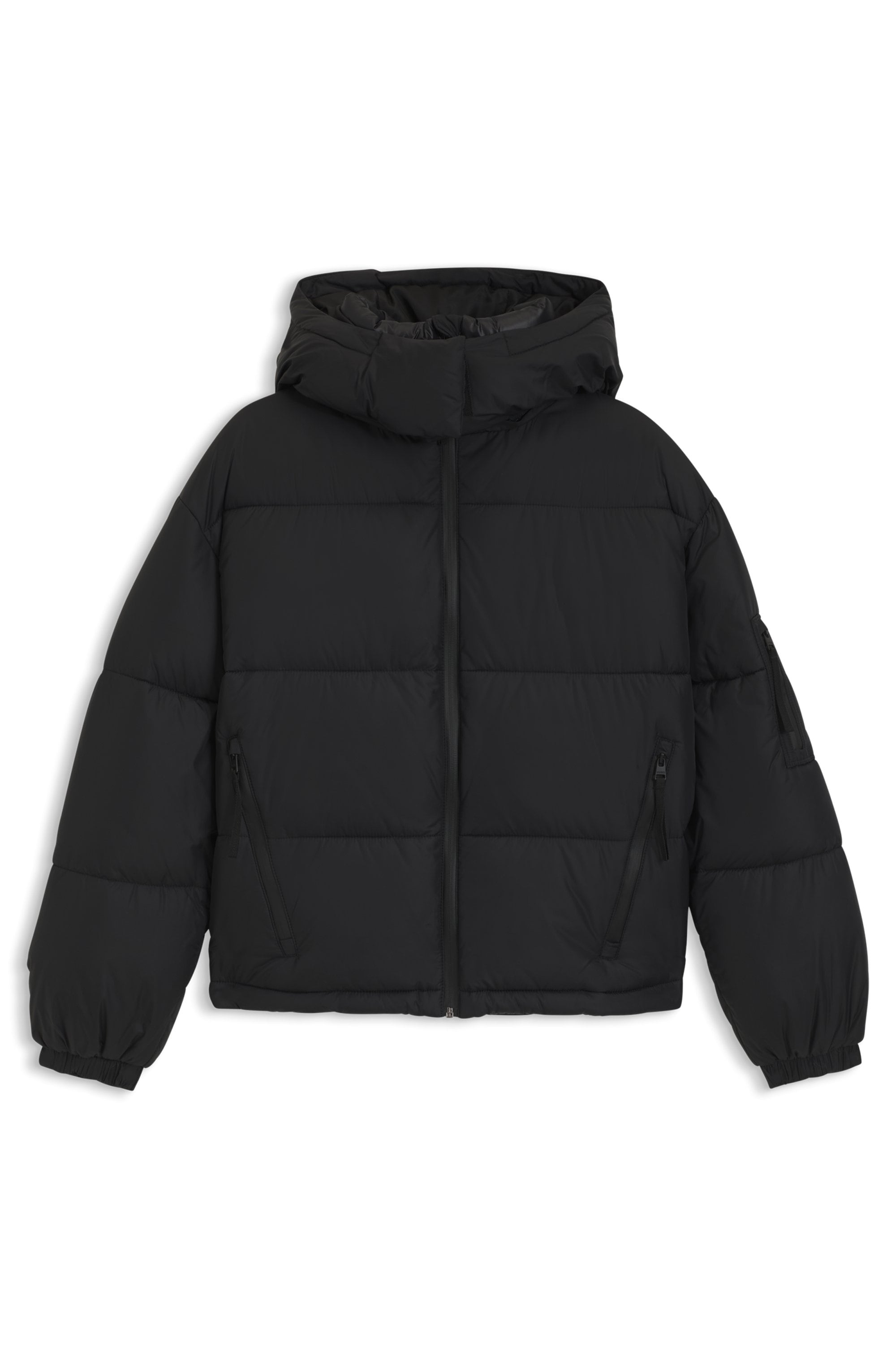 HUGO Blue Veste matelassée »Farida« mit Kapuze im Relaxed Fit mit verkürzter Länge