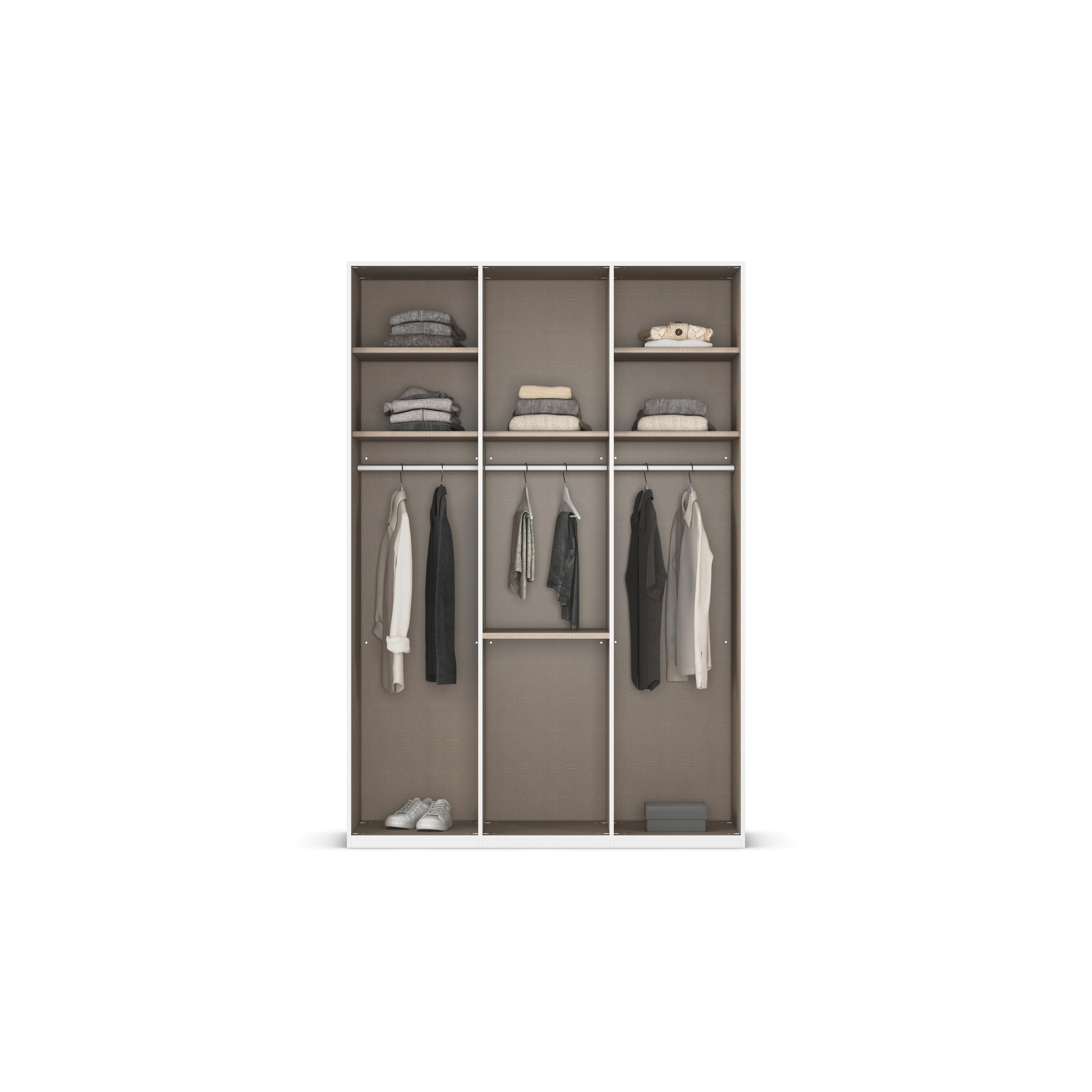 rauch Armoire à portes battantes »Kleiderschrank Schrank Garderobe Schlafzimmerschrank EVELYN« Disponible en 2 hauteurs 197 ou 210 cm, fonction SOFT-CLOSE incluse,  au style élégant avec tiroirs 3 largeurs et 2 hauteurs MADE IN GERMANY
