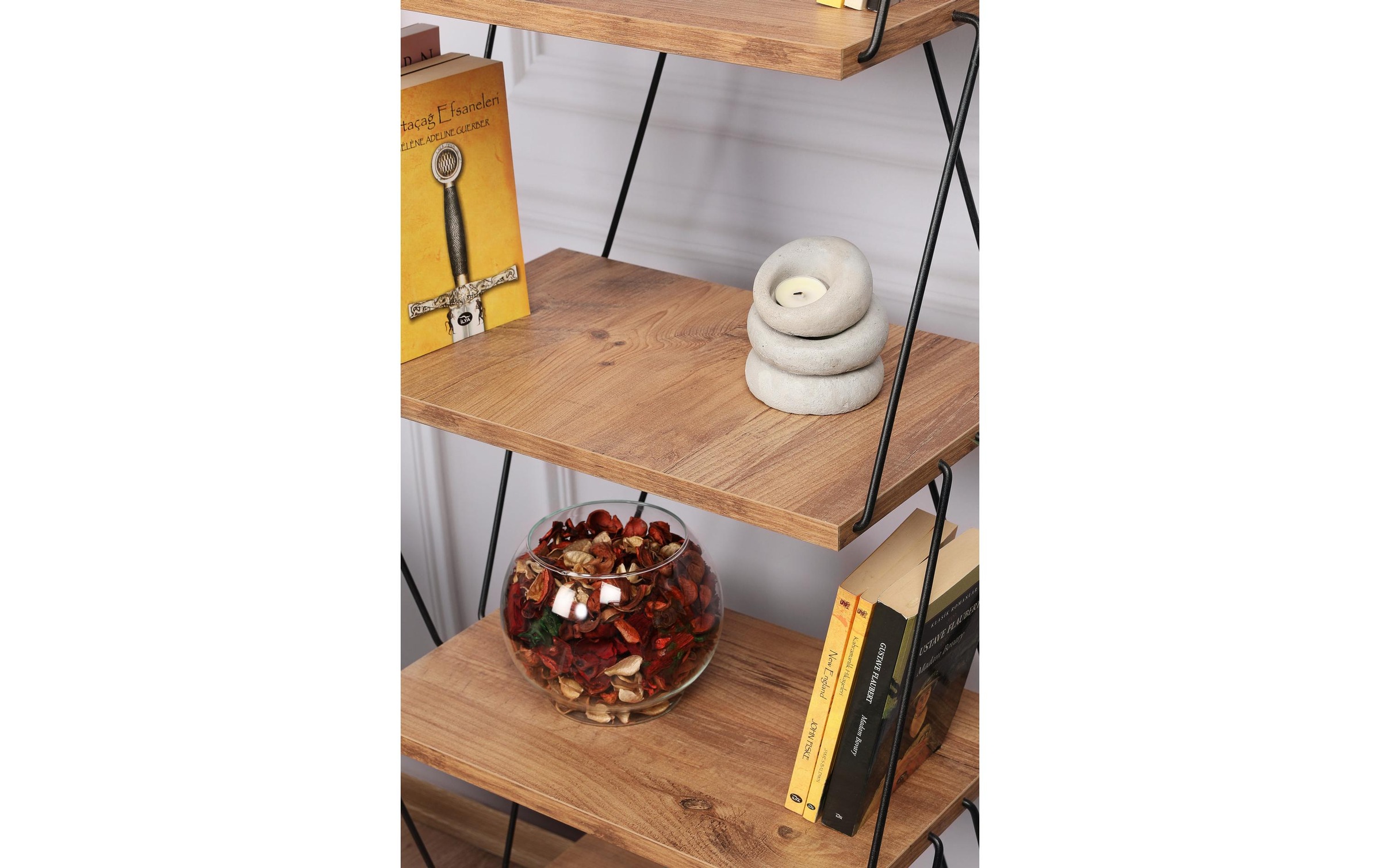 WOODY FASHION Étagère »Balaban 48 x 165 x 31 cm, Braun«