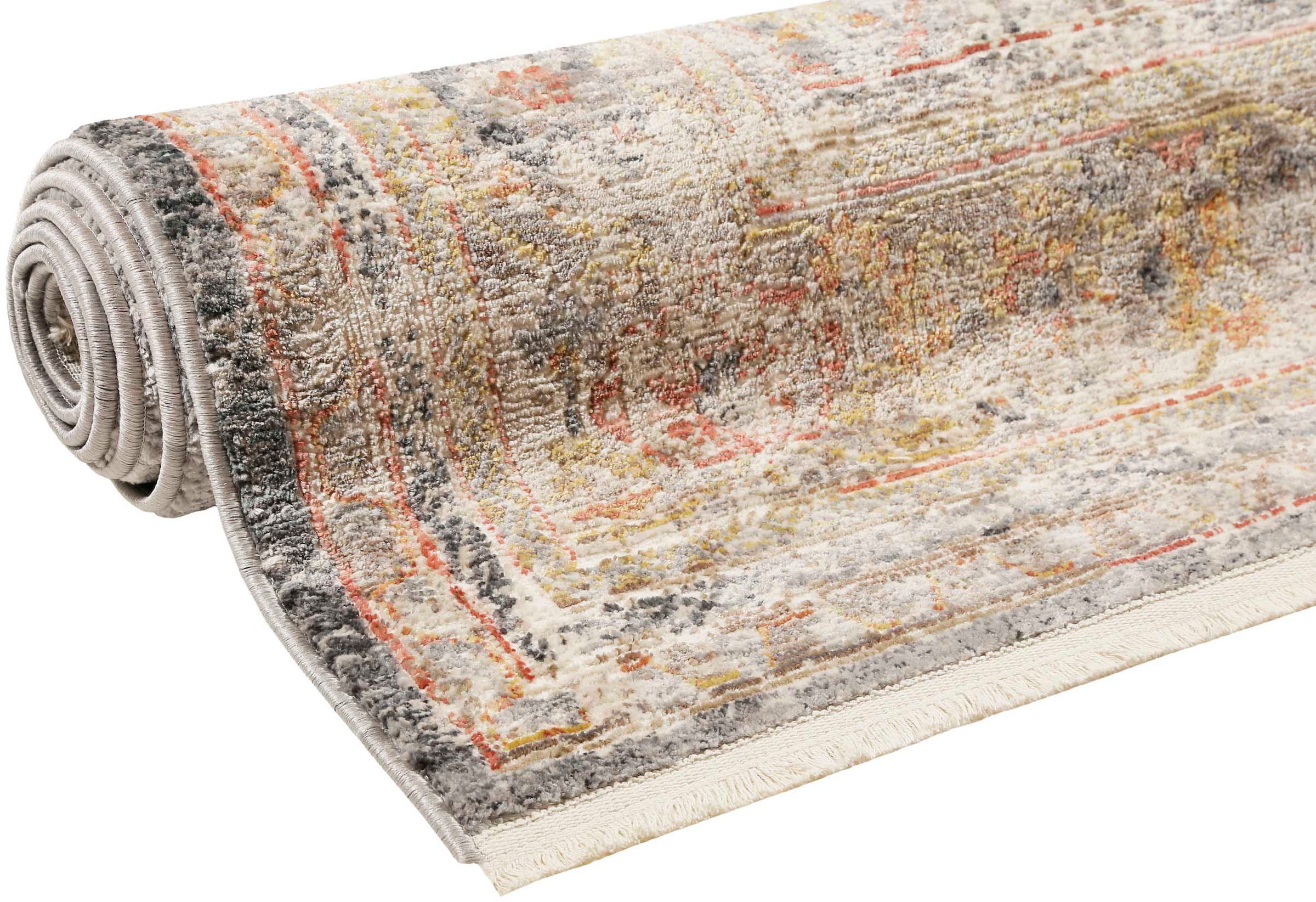 Wecon home Tapis »SoHo Fashion« Rectangulaire 7 mm Höhe Hoch-Tief-Struktur, Wohnzimmer