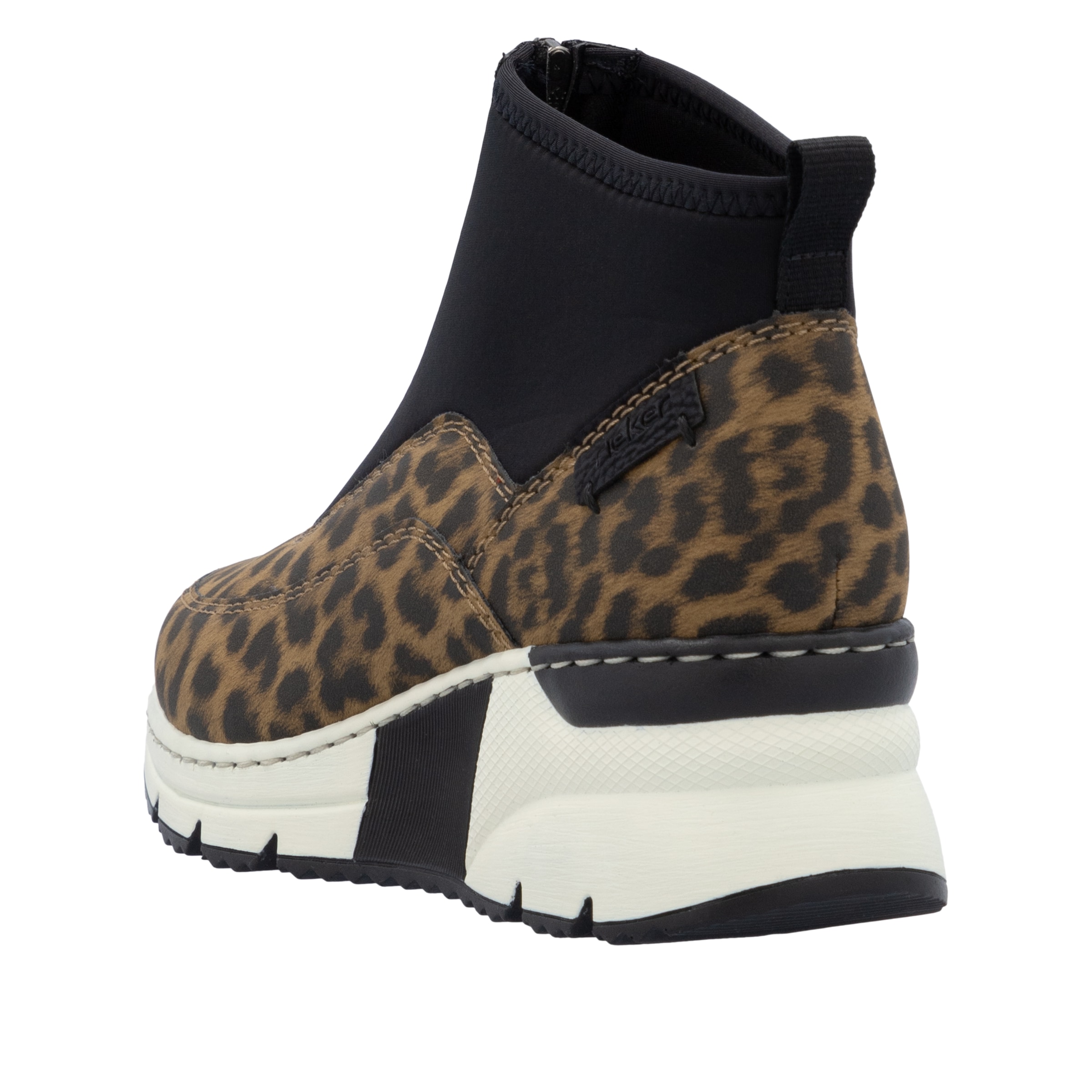 Rieker Bottines à enfiler  bottine, sneaker montante avec fermeture éclair à l'avant