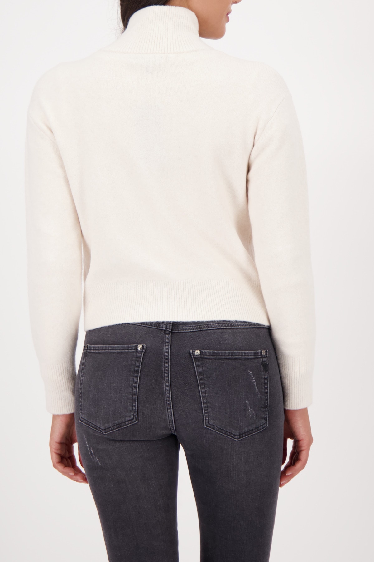 Monari Veste en tricot »Jacke Strickjacke« Körpernahe Passform mit Stehkragen