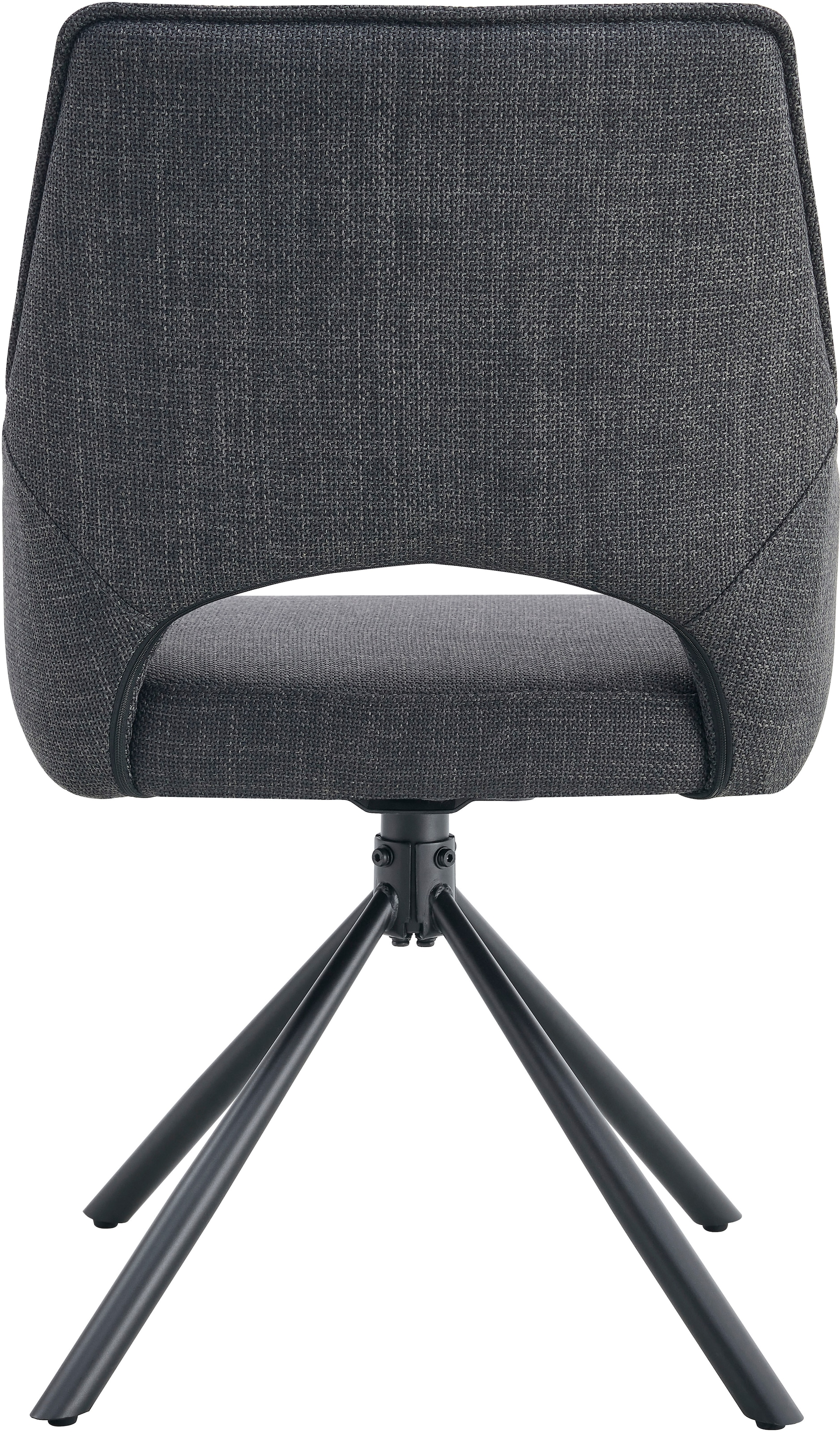 Home affaire Chaise pivotante »BELLEVILLE, 2er Set, mit Metallgestell in matt schwarz« (Set) 2 cuis