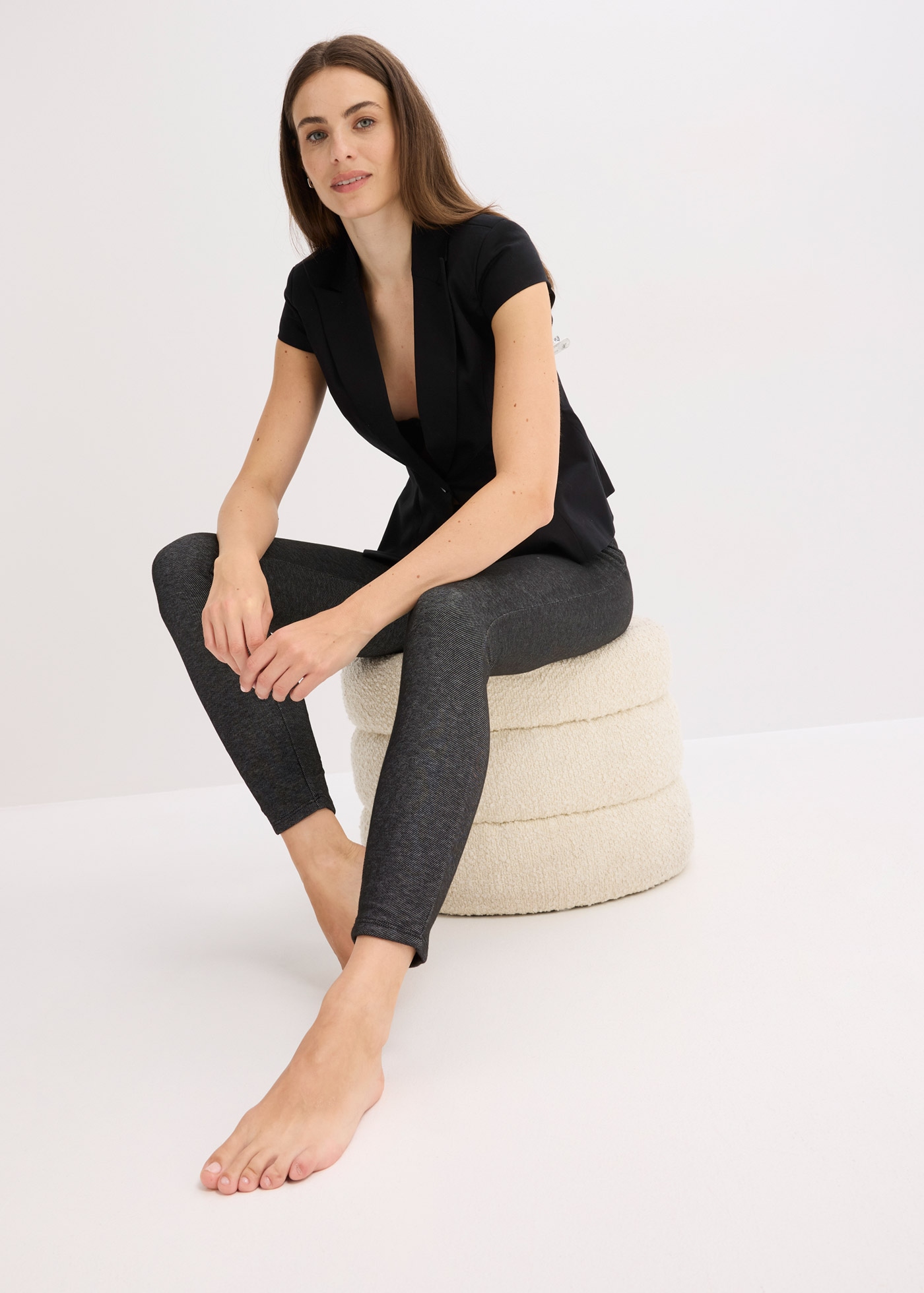 bonprix Thermoleggings »Thermo Leggings in Jeansoptik«  aus Polyester, wärmend, mit Elasthan-Anteil, in Jeansoptik