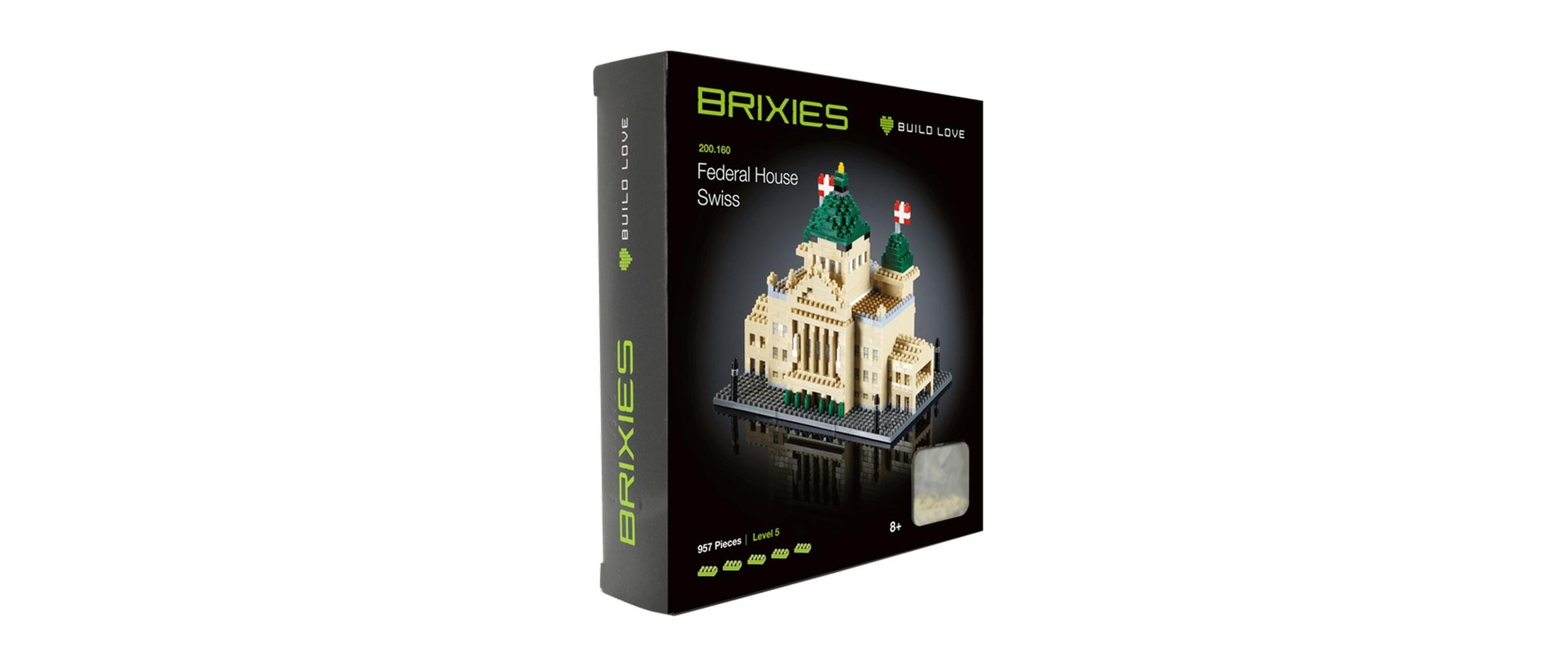 Brixies Spielbausteine »Bundeshaus Schweiz aus 957 Bausteinen«