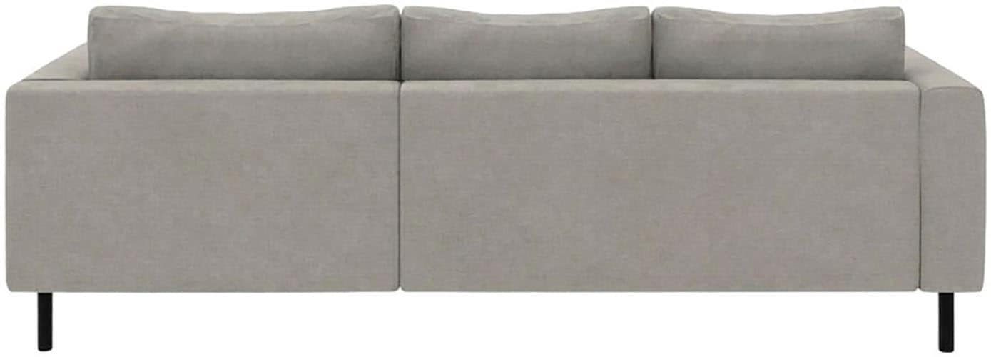 TRENDMANUFAKTUR Ecksofa »Amazing II, wahlw. mit Schlaffunktion & Bettkasten, Fuss schwarz« Recamiere beidseitig montierbar, L-Form,in Cord o. Struktur, B: 232 cm