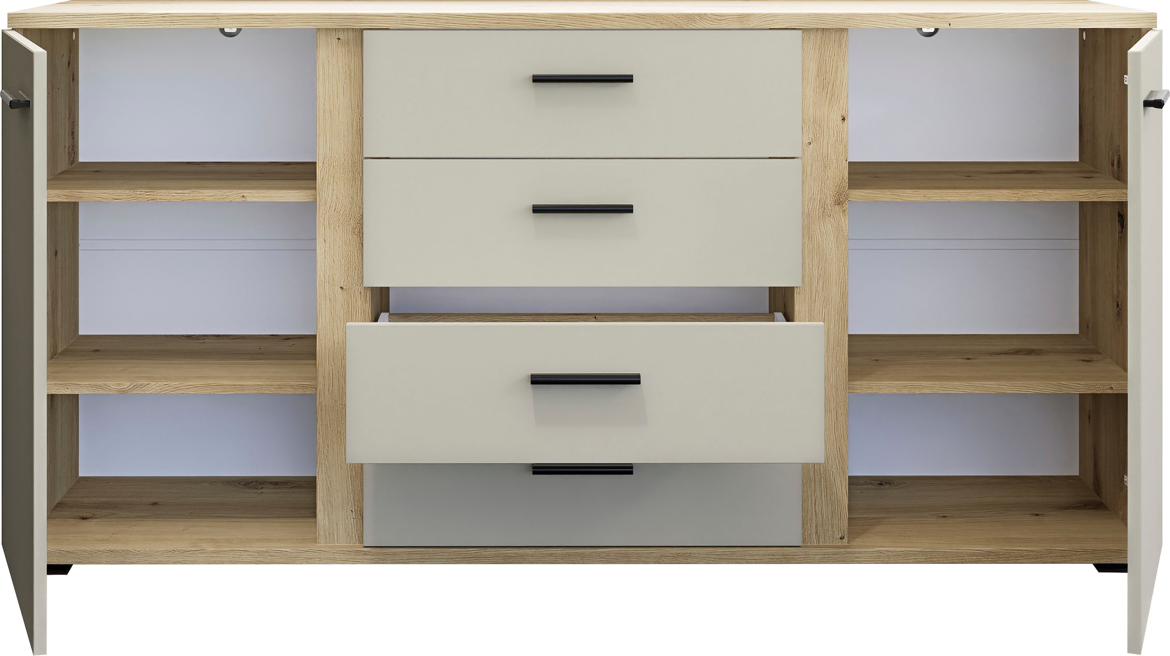 HBZ Sideboard »Kanada, BxHxT 170x84x40 cm« 1 cuis tlg. Breite 170cm, Unterflurauszug, Melaminbeschichtung