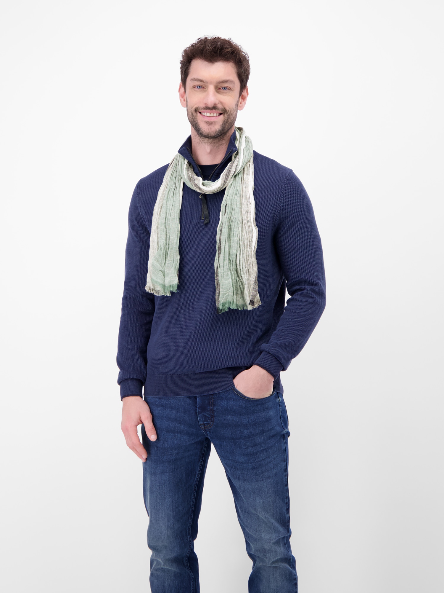 LERROS Écharpe »Webschal mit gestreiftem Farbverlauf«