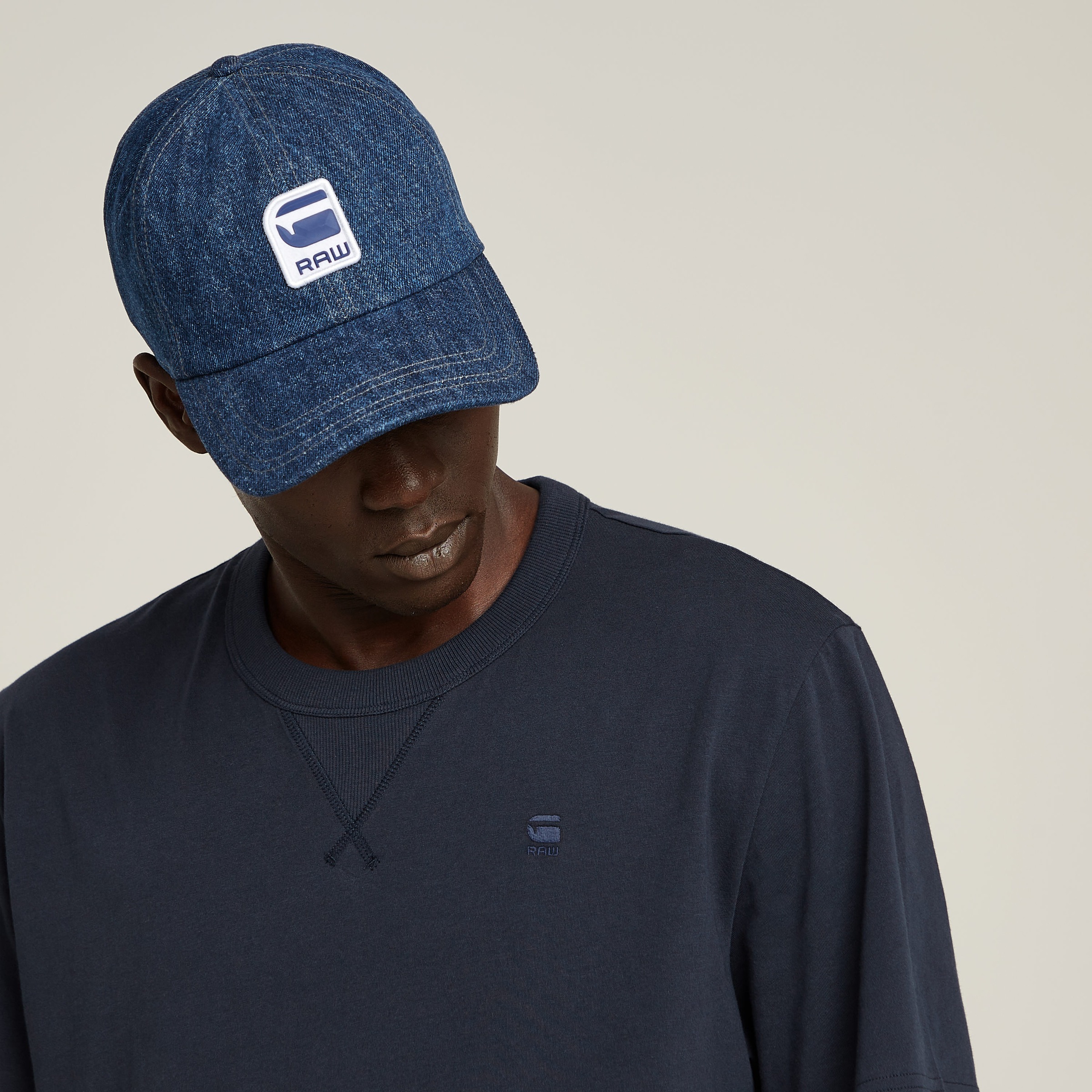 G-STAR T-Shirt »Nifous« Rundhals, mit Rippeinsatz