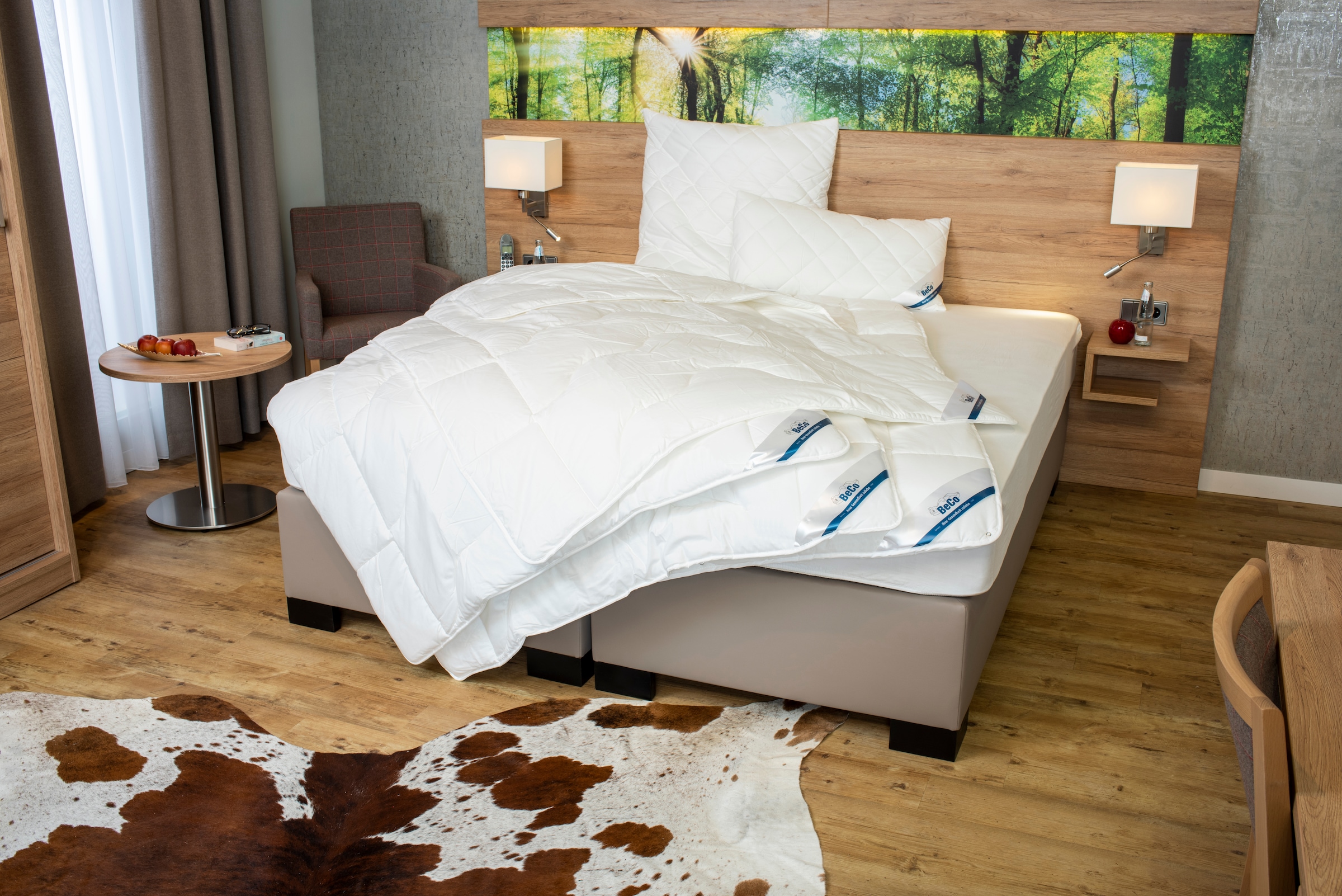 Beco Microfaserbettdecke »BeCo Medibett MF50 Made in Green 135x200 cm und weitere Grössen« leicht Füllung Polyester Bezug Baumwolle 1 Stk. tlg. Made in EU, allergiker geeignet (Hausstauballergiker)