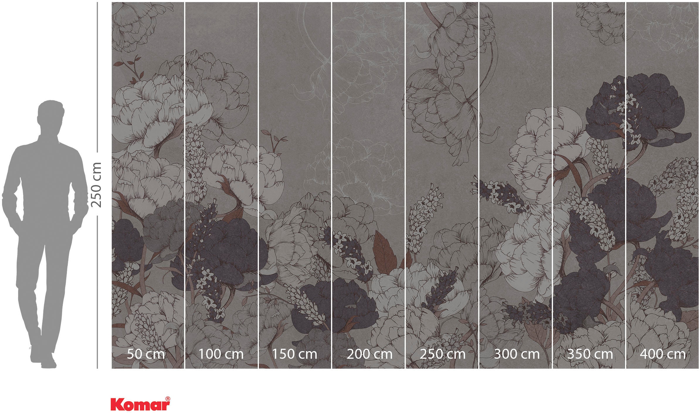 Komar Vliestapete »Digitaldruck Vlies -  Beautiful Bijoux - Grösse 400 x 250 cm« bedruckt glatt Wohnzimmer, Schlafzimmer