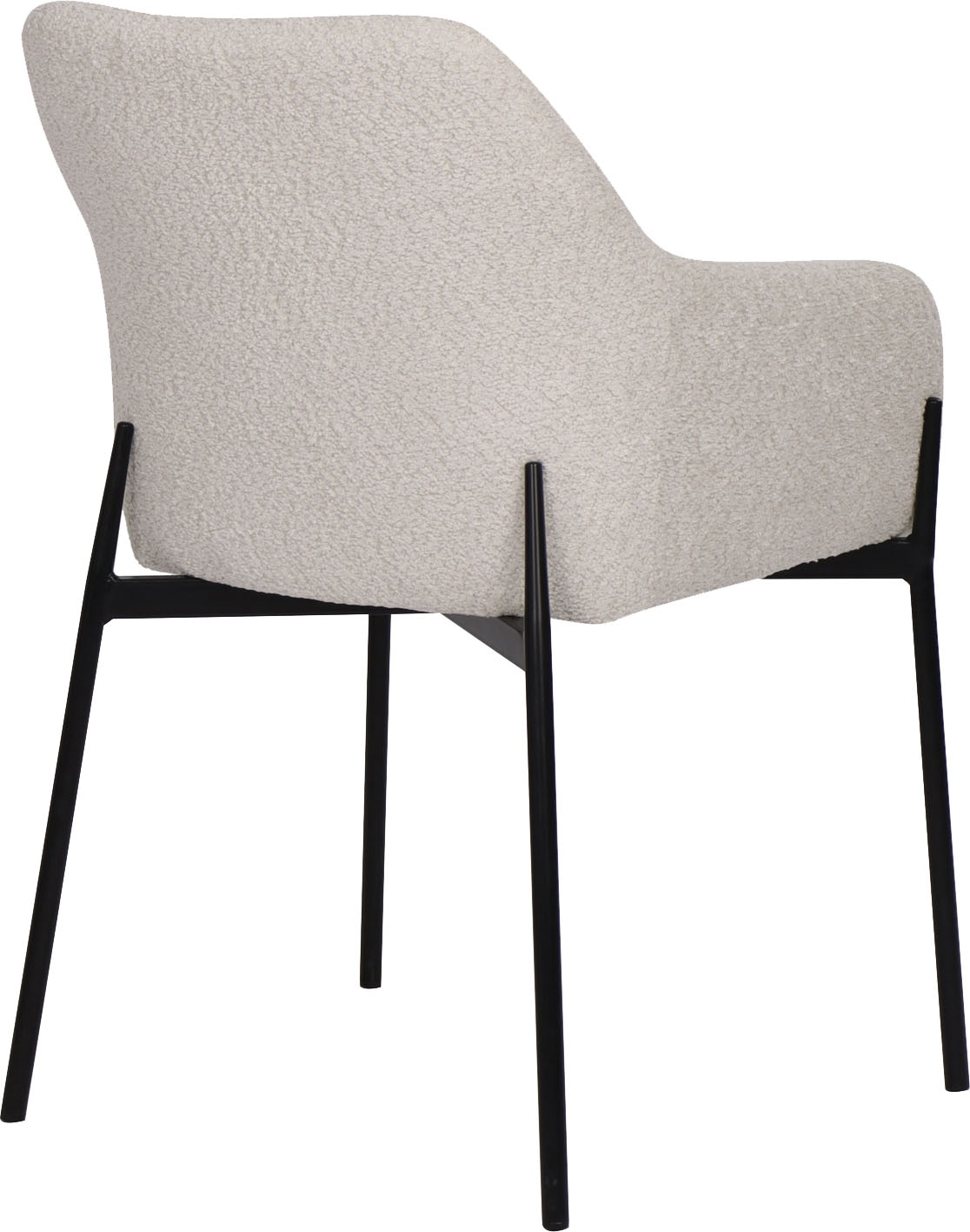 SIT Chaise avec accoudoirs »Kobe 2er-Set Bouclé Esszimmerstühle mit Metallgestell« (Ensemble) 2 cuisRevêtement bouclé Öko-Tex & accoudoirs confortables