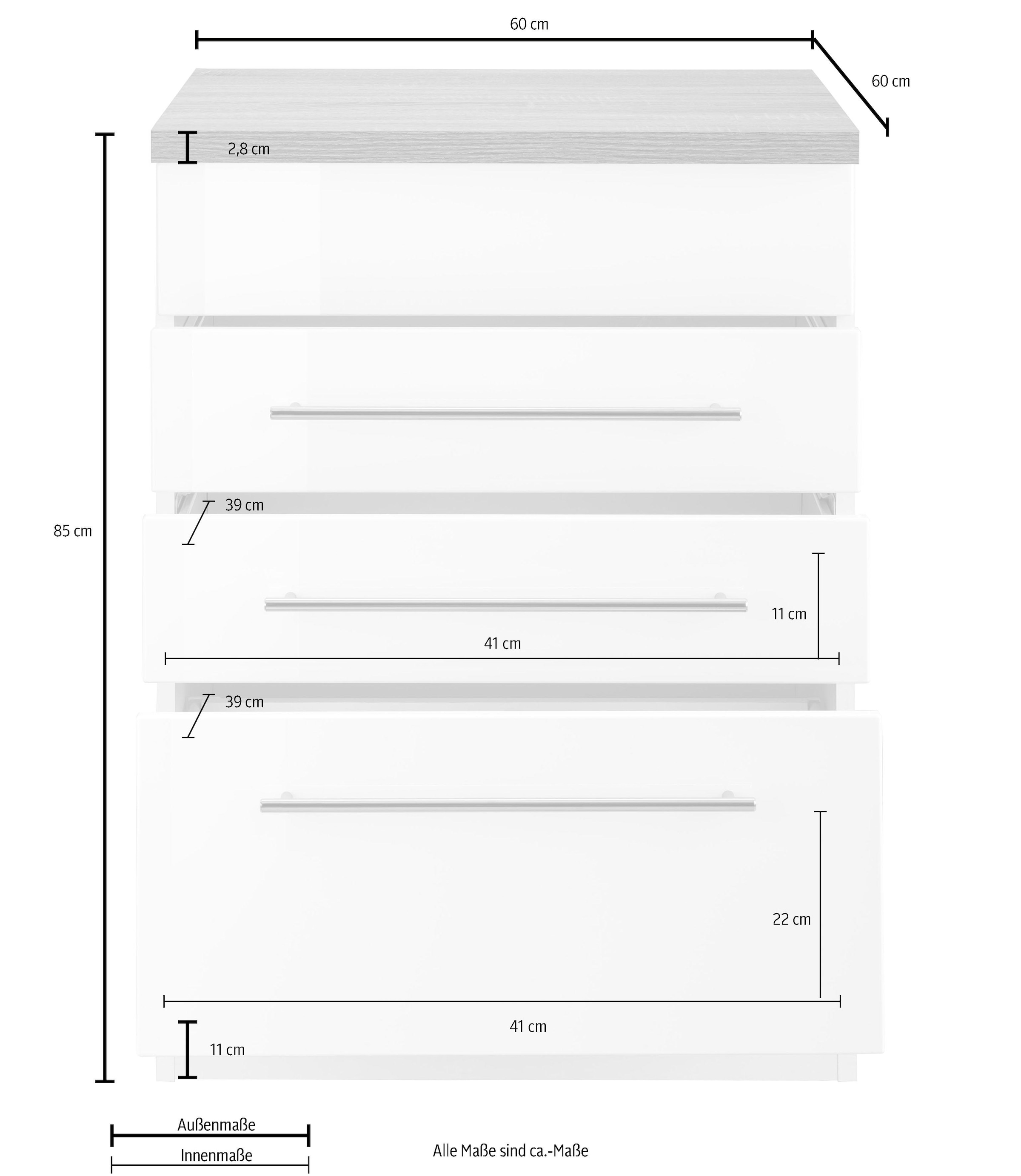 KOCHSTATION Armoire d'encastrement pour table de cuisson »KS-Eton«