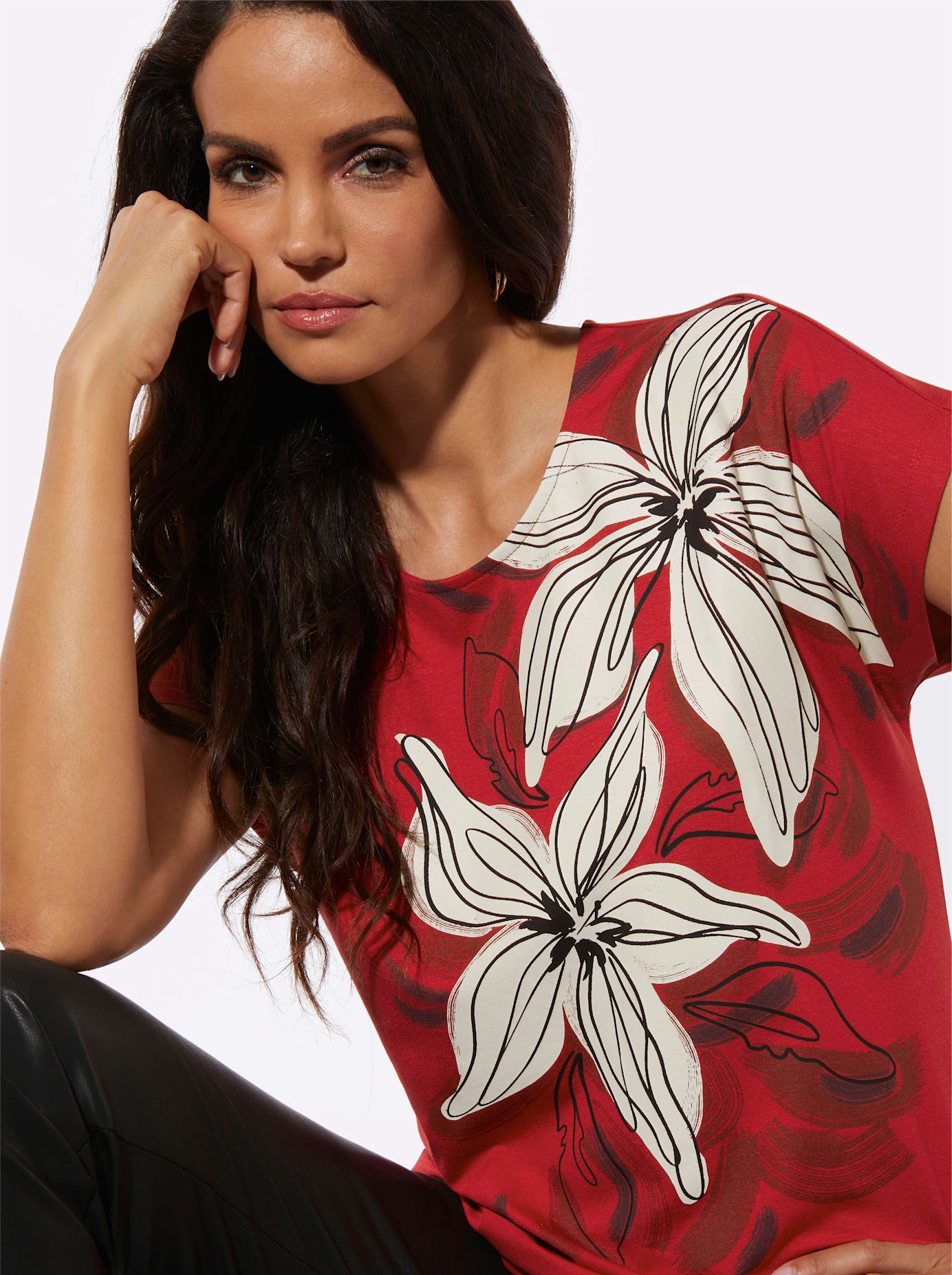 creation L T-shirt imprimé »Druck-Shirt« 1 pièces