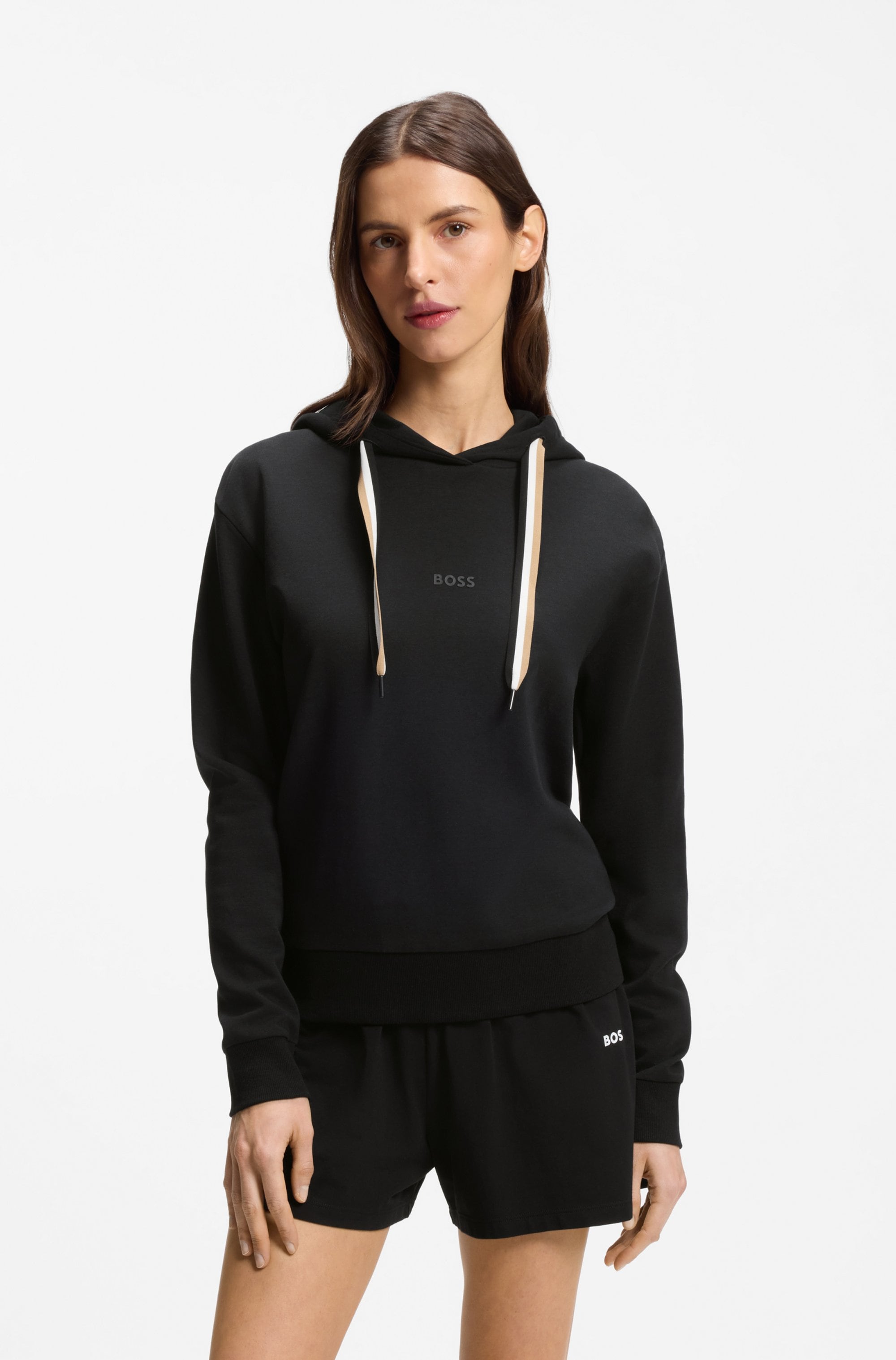 BOSS Hoodie »CP Stripe Hoodie«, mit kontrastfarbener Kordel
