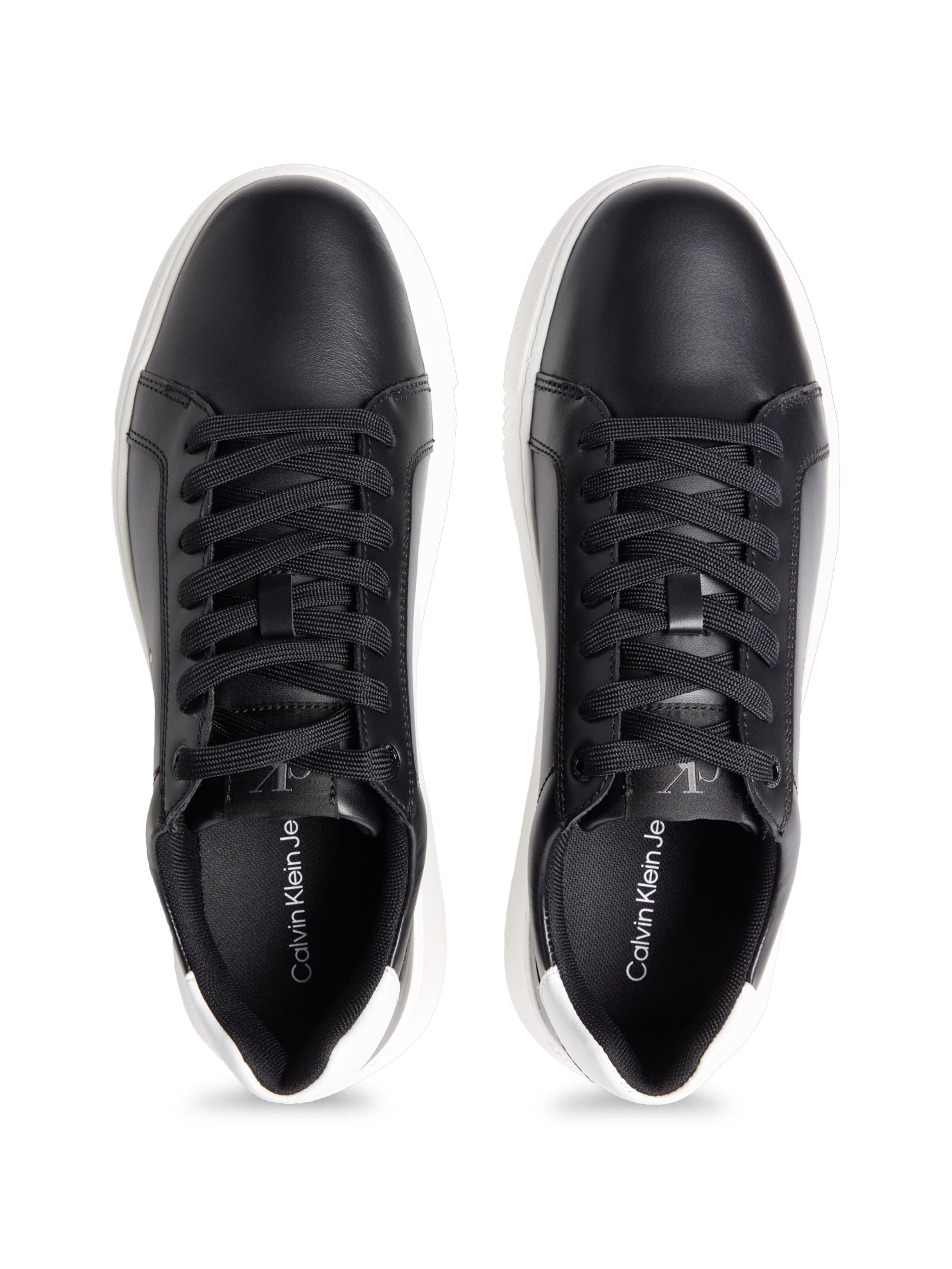 Calvin Klein Jeans Sneaker »CHUNKY CUPSOLE MONO LTH«  Schnürschuh, Halbschuh, Freizeitsneaker mit seitlichem Logo