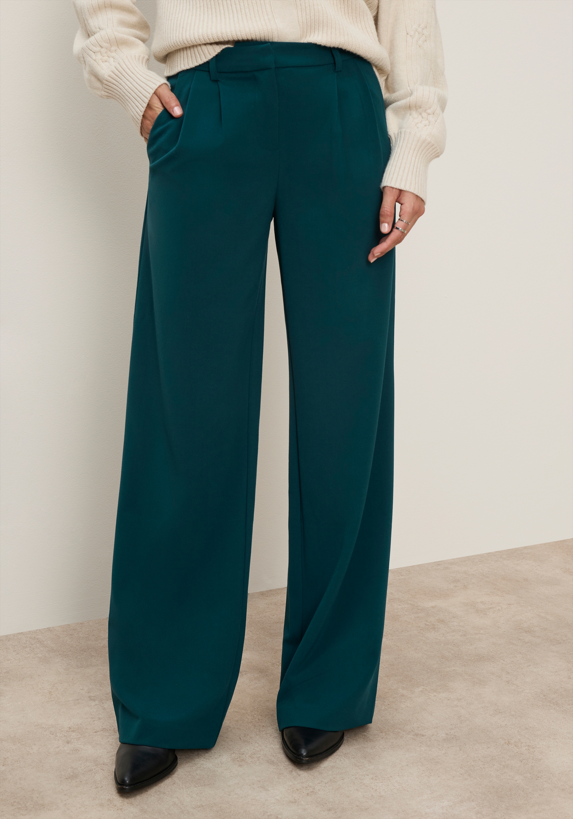 Tamaris Pantalon de costume »im modernem Look«  avec jambe large