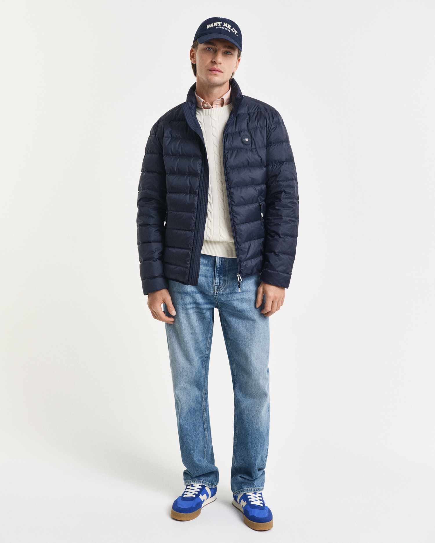 Gant Steppjacke »LIGHT DOWN JACKET« 2-Wege-Reissverschluss, Übergangsjacke, regular fit