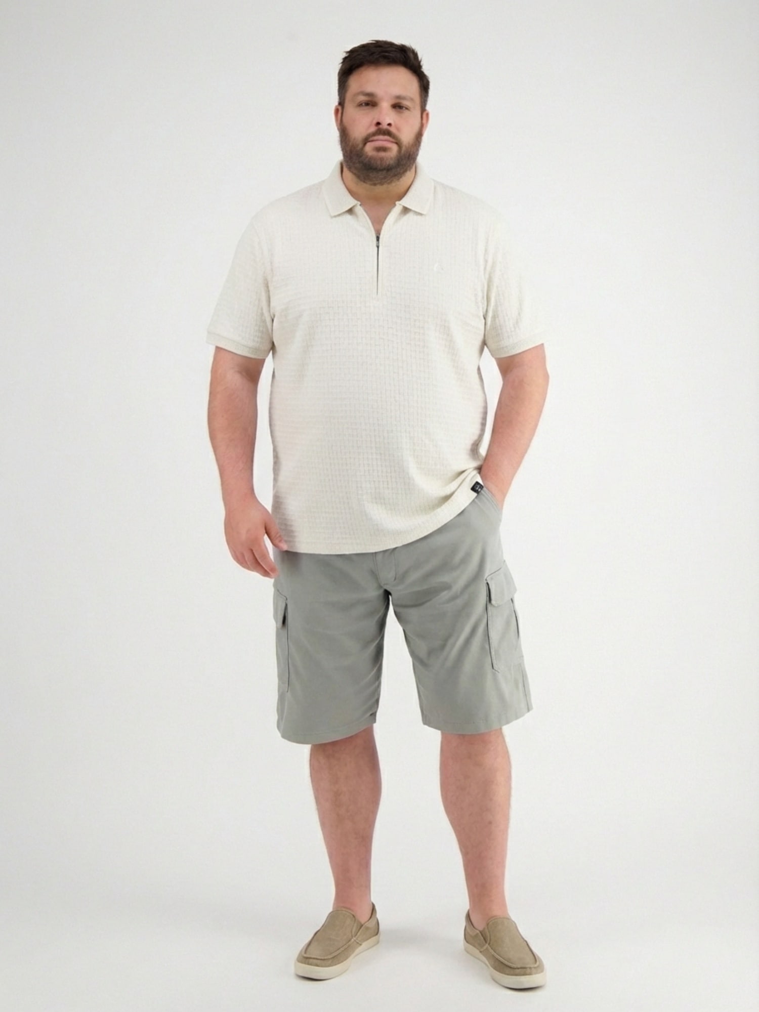 LERROS Poloshirt »Poloshirt mit Reissverschlusskragen, grosse Grössen«