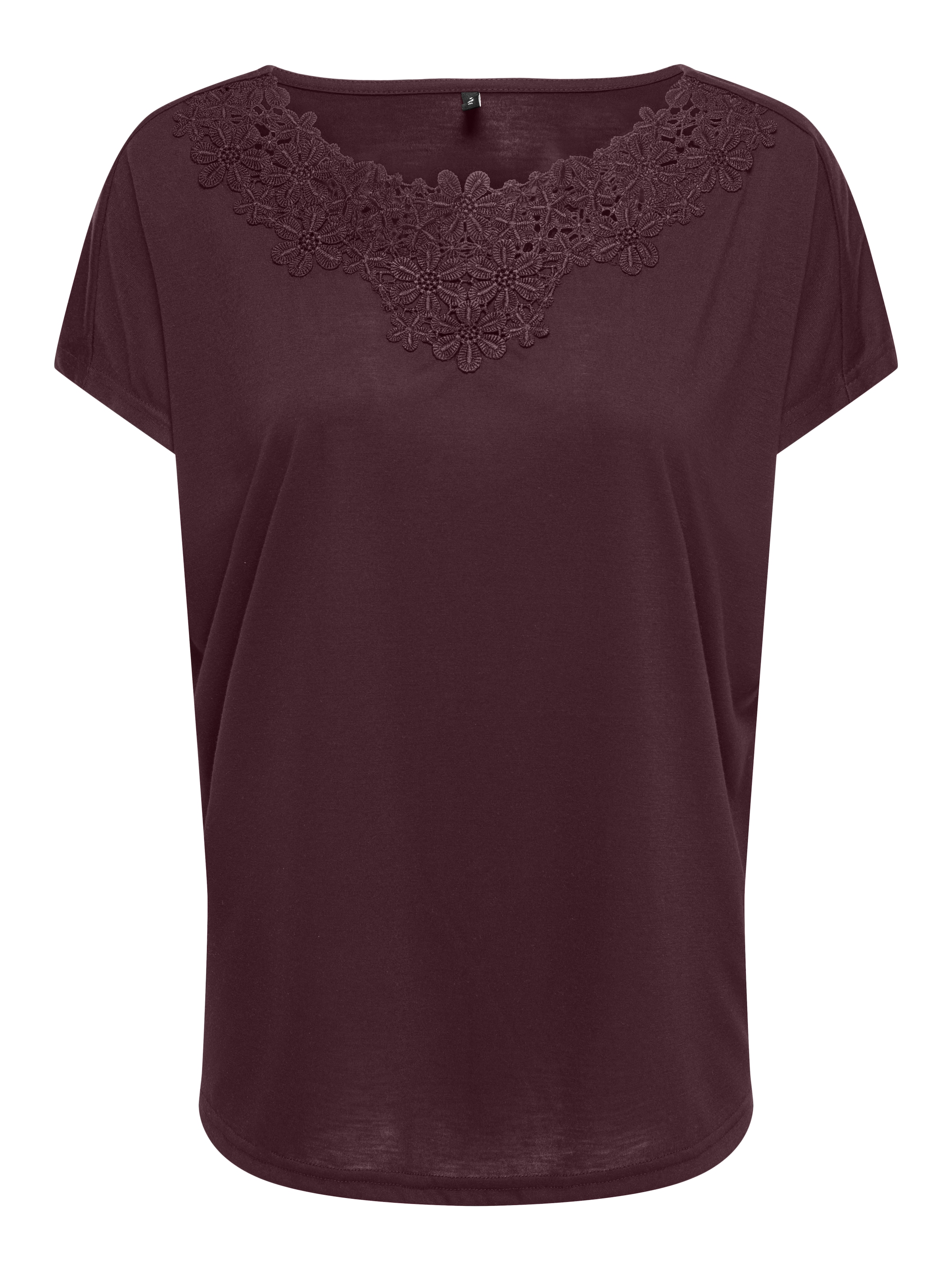 ONLY Chemise en dentelle »ONLWINNIE S/S TOP CS JRS« Polyester, regular fit