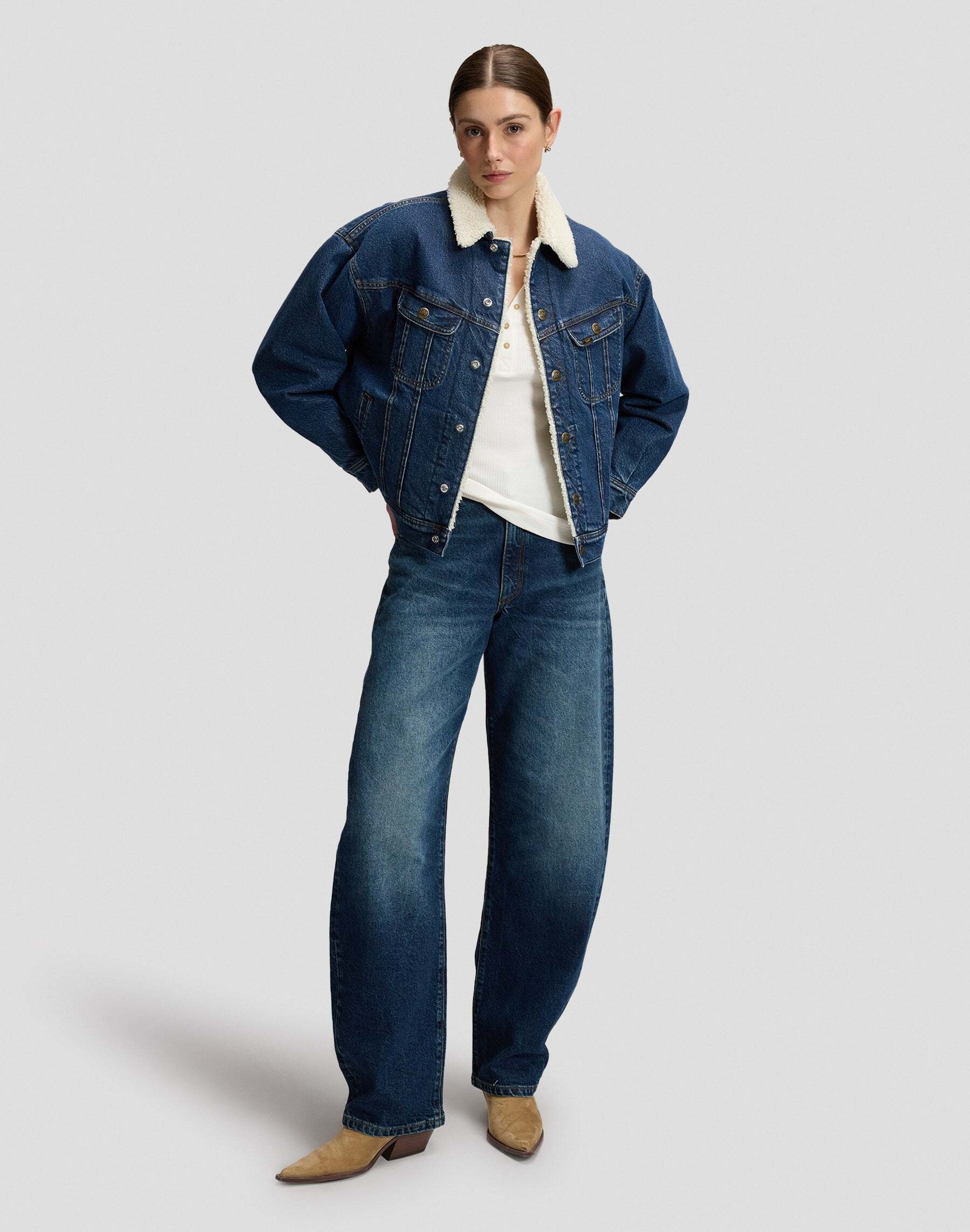 Lee® Veste en jean »Lee Jeansjacke Relaxed Sherpa Rider«