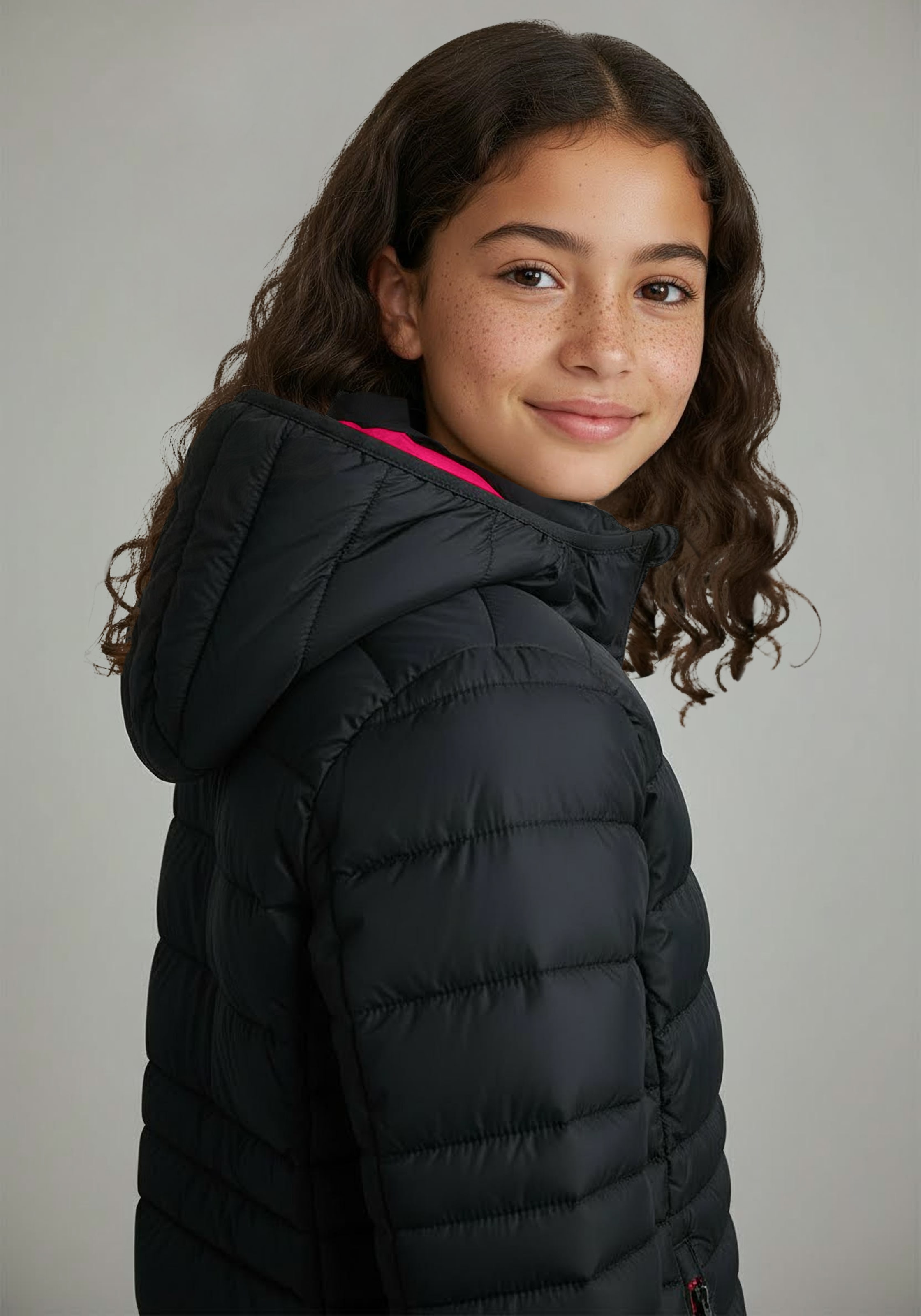 CMP Steppjacke »KID G JACKET FIX HOOD« mit Kapuze mit durchgehendem Reissverschluss, winddicht, wasserabweisend