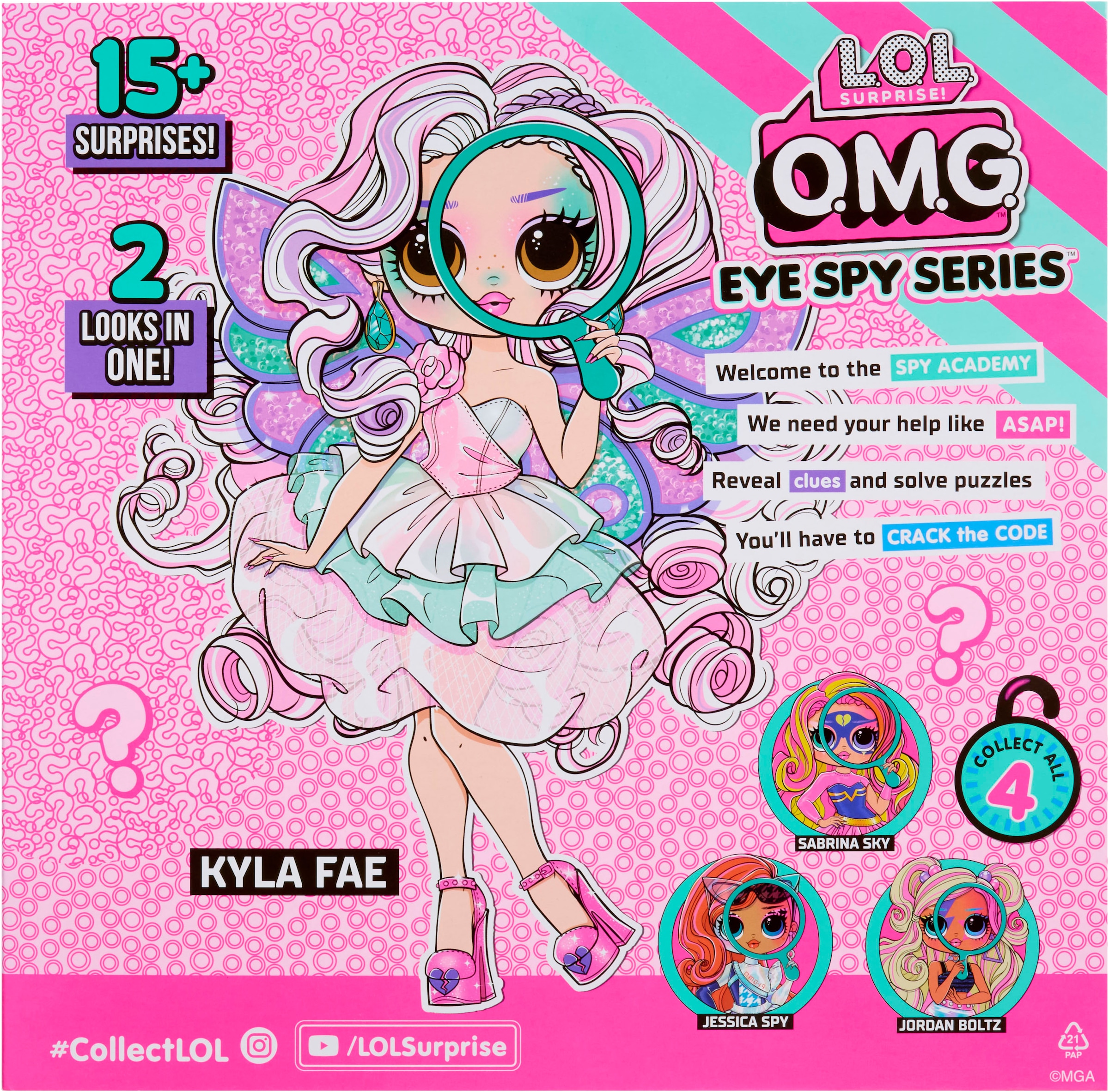 L.O.L. SURPRISE! Anziehpuppe »L.O.L. Surprise OMG Eye Spy - Fairy« mit magischem Farbwechsel