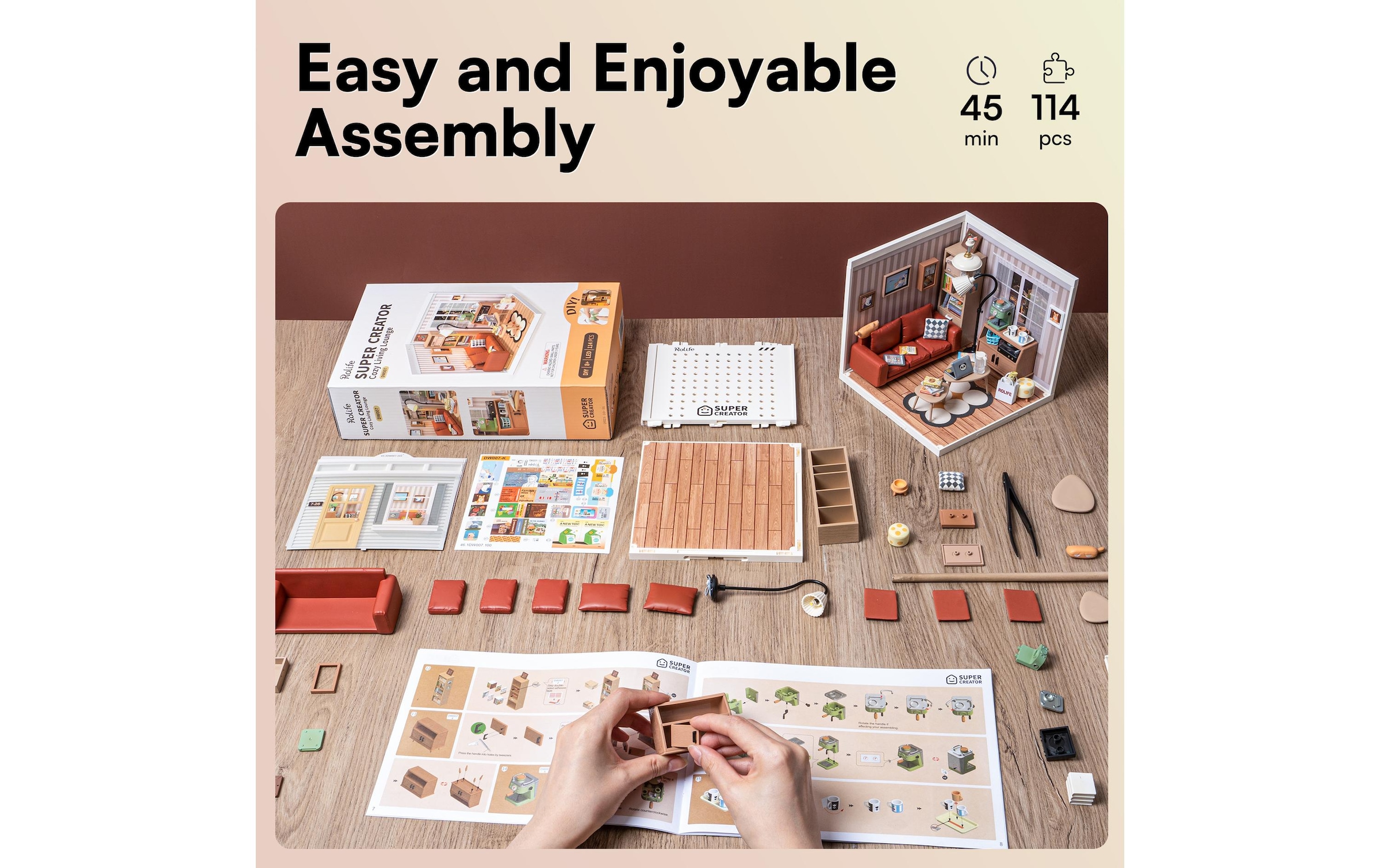   Modellbausatz »RoboTime Gemütliche Wohnlounge«