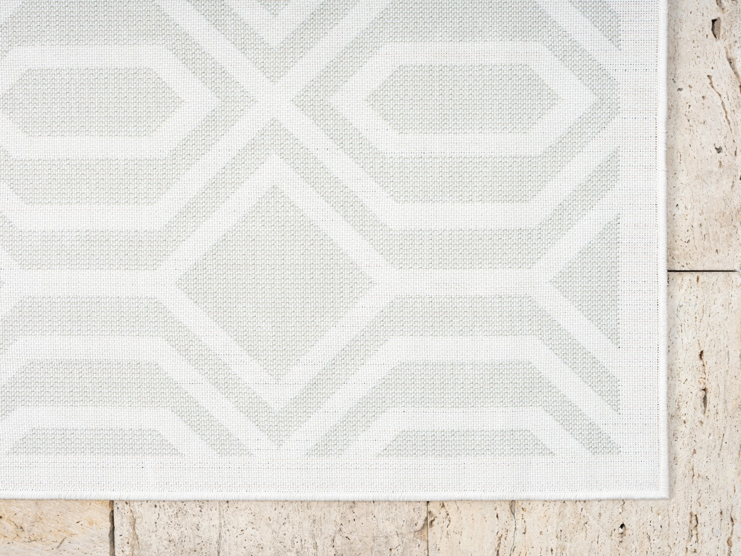 Myflair Möbel & Accessoires Teppich »Haven, LAGERRÄUMUNG!« rechteckig 8 mm Höhe Rauten Motiv, Hoch-Tief Effekt, Outdoor geeignet, Balkon, Terrasse