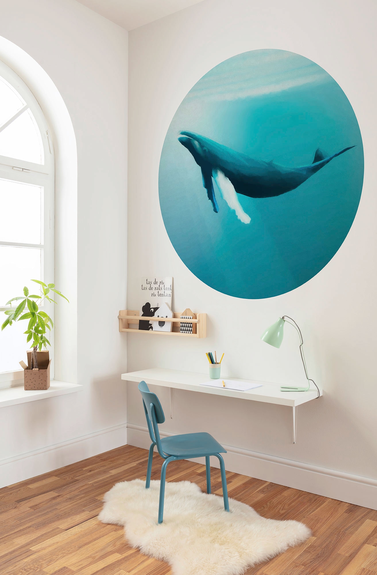 Komar Papier peint photo »Vlies selbstklebend - Whale Watching - Grösse 125 x 125 cm« imprimé Wohnzimmer, Schlafzimmer