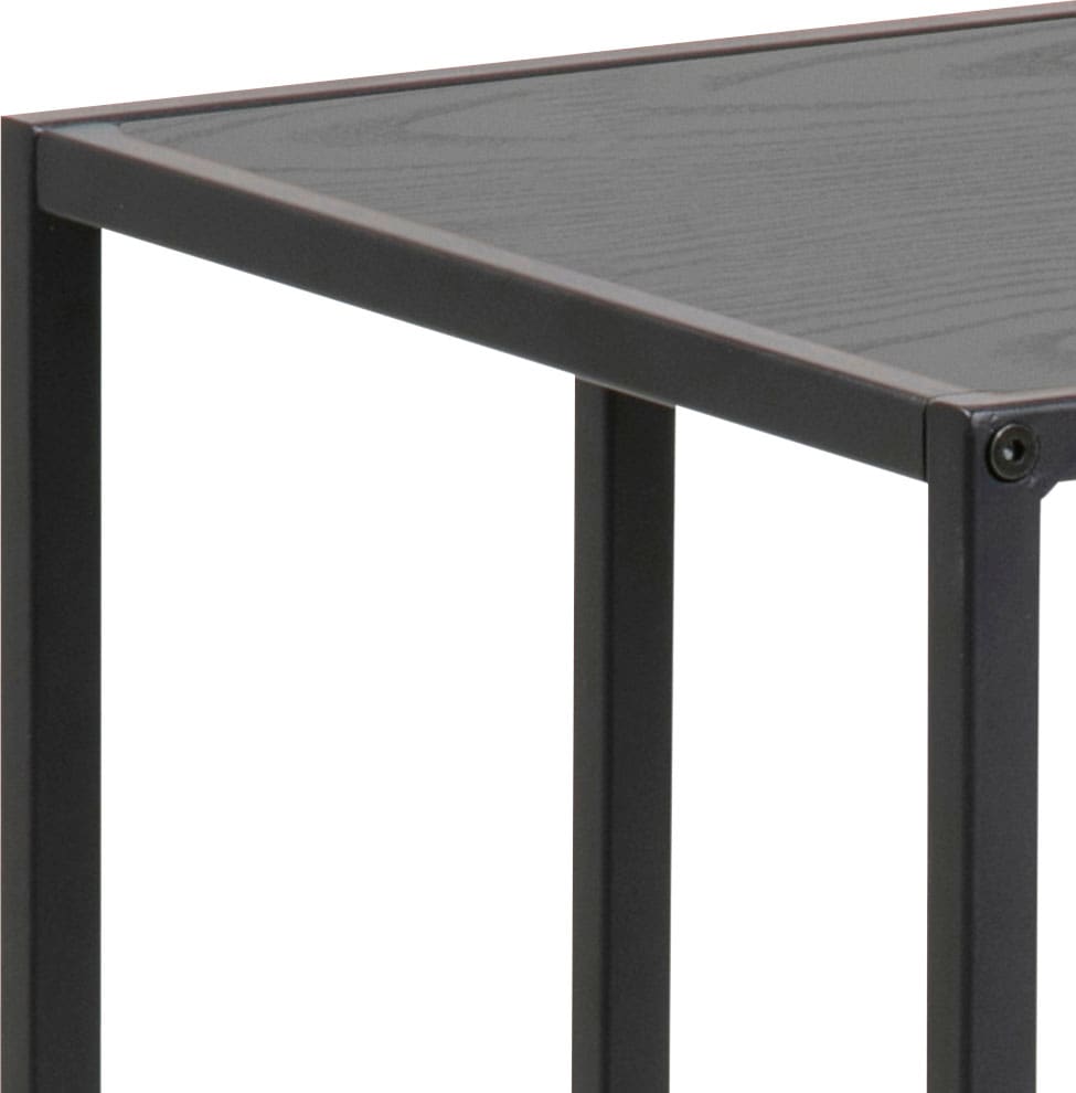 ACTONA GROUP Beistelltisch mit schmalen Metallgestell im modernen Industrie-Look, Höhe 63 cm