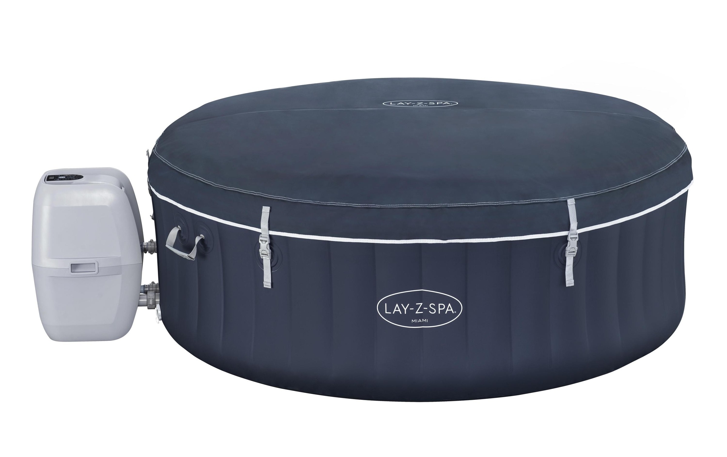 Bestway Whirlpool »Miami AirJet Ø 180« Aufblasbarer, energieeffizienter Whirlpool für vier Personen