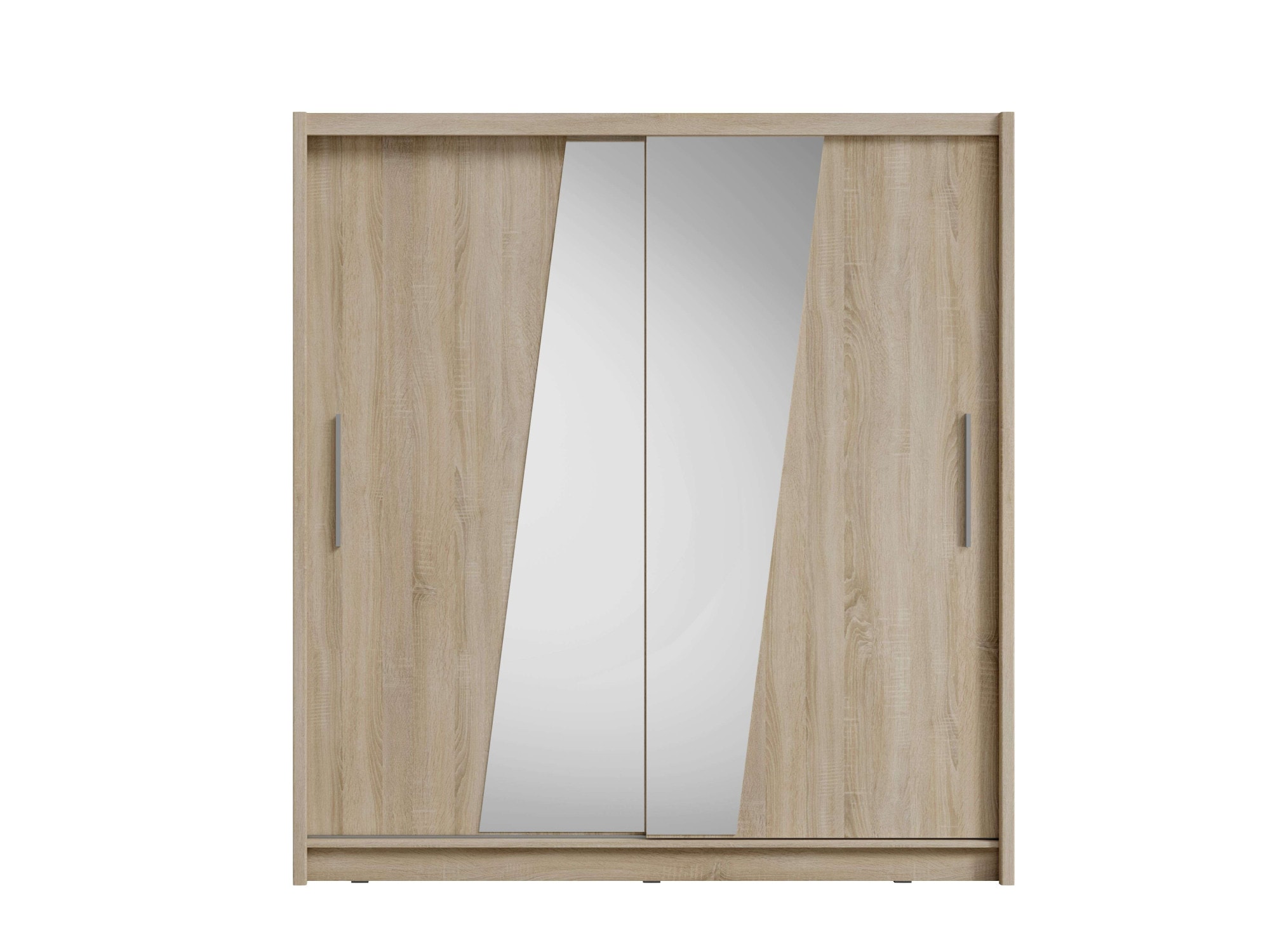 Home affaire Kleiderschrank »JULIETTA Schiebetürenschrank mit 10 Fächer, Kleiderstange und Spiegel« Garderobe mit 2 Schwebetüren und Spiegel, Masse B/T/H: 205/63/215 cm