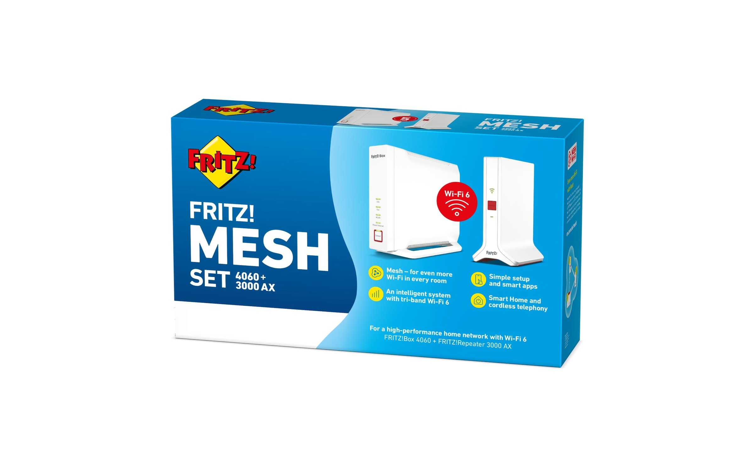   Routeur Wifi »FRITZ! FRITZ!Box 4060 & Repeater 3000 AX International«