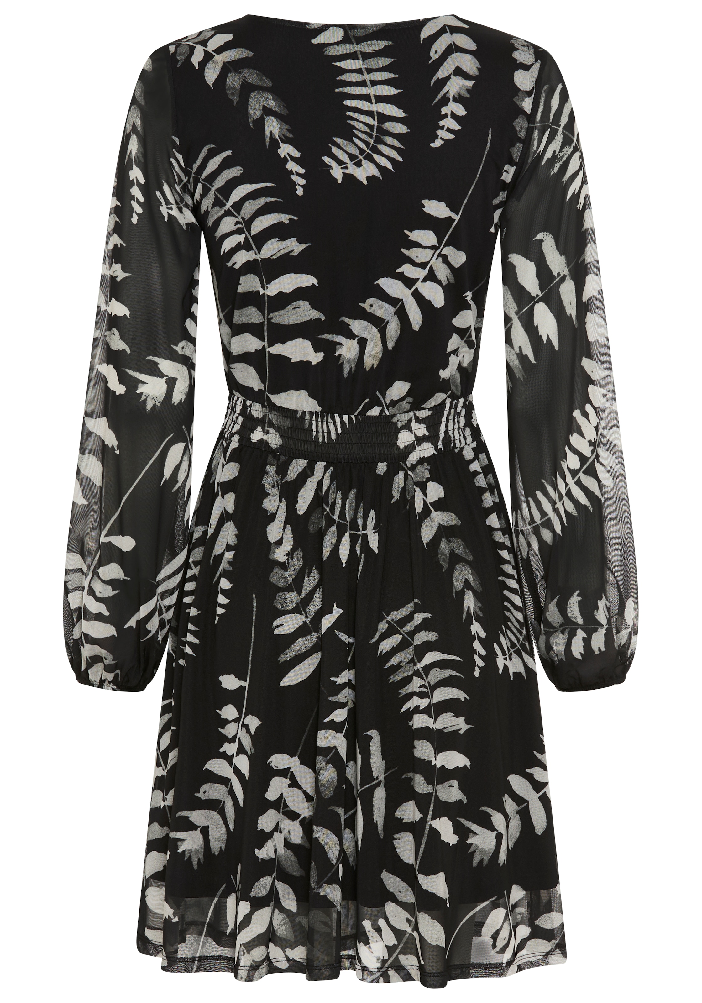 Laura Scott Meshkleid Meshkleid, elastisches Material, taillierte Passform, elastischer Bund