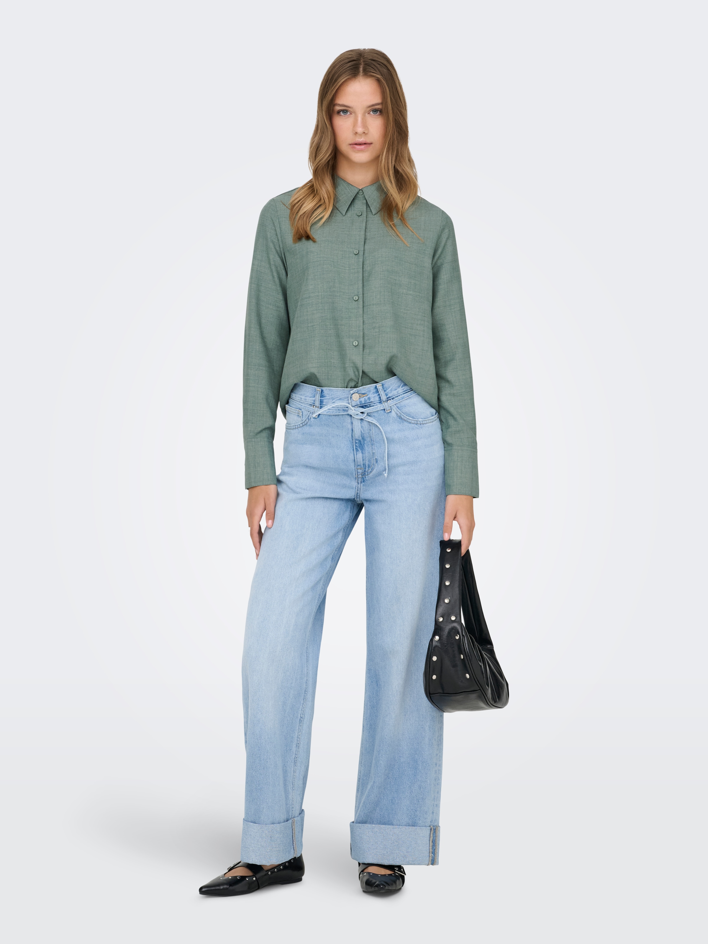 ONLY Blouse chemise »ONLBETTY MELLI LS SHIRT WVN«