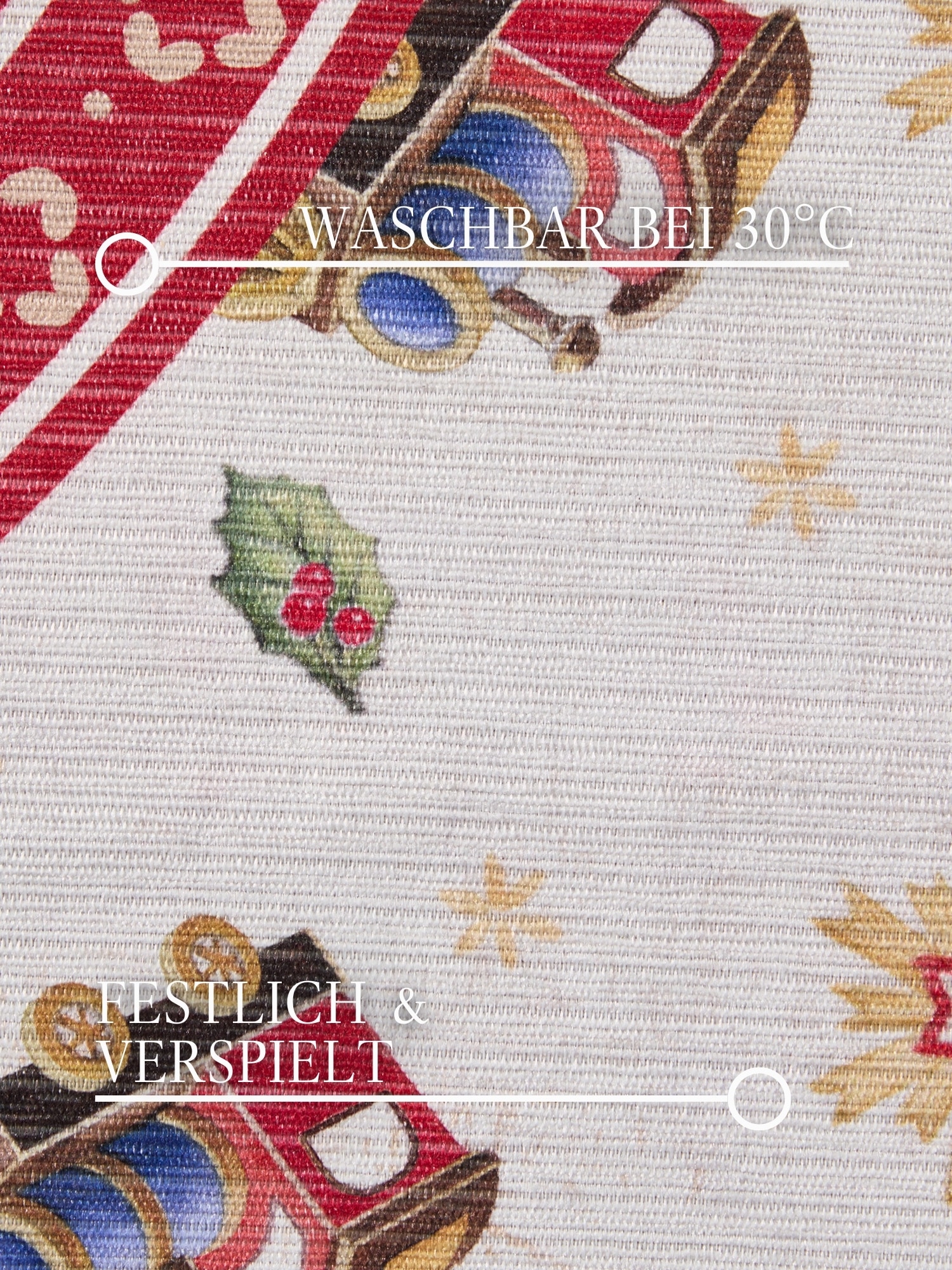 Villeroy & Boch Tapis »Toy's Delight Limited Edition Santa Claus« Rond 3 mm Höhe Limited Edition, Weihnachten, Wohnzimmer, Baumrock, Waschbar, Rund