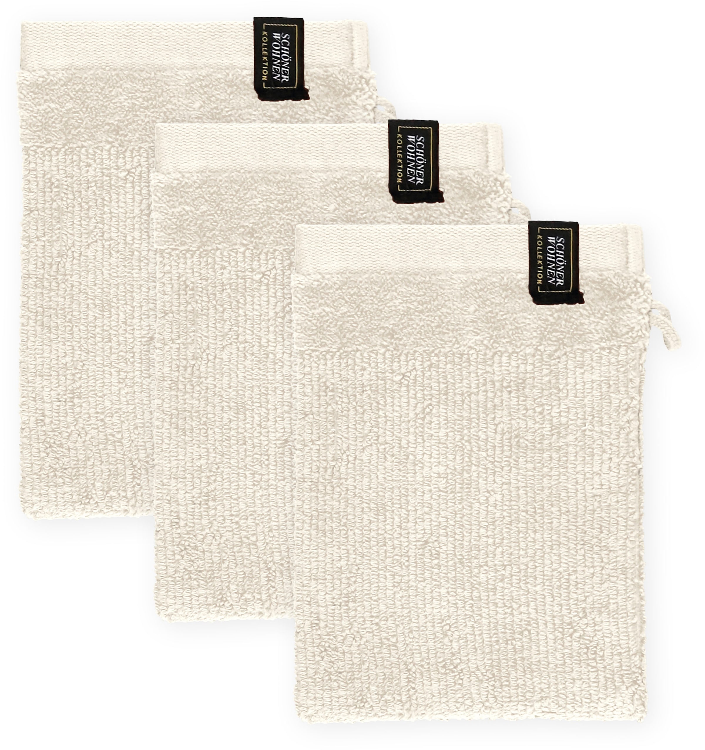 SCHÖNER WOHNEN-Kollektion Waschhandschuh »Sense« mit Velourborte,  hautschmeichelnde Airtouch Qualität, super weich