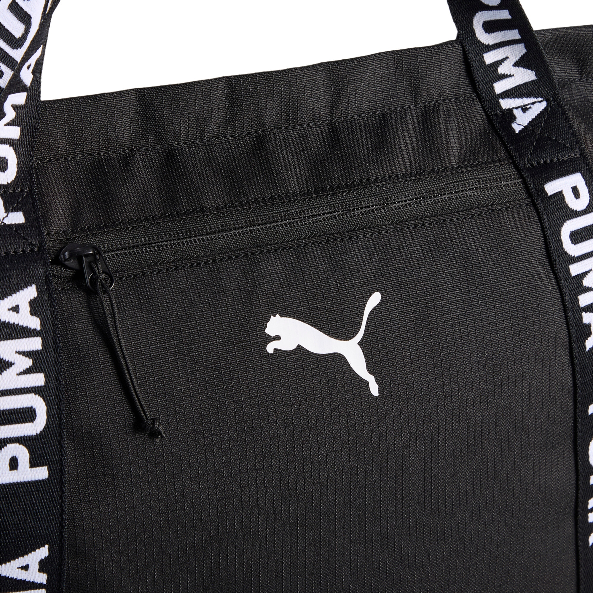 PUMA Sporttasche »AT ESS SHOPPER« mit Reissverschluss, mit Vordertasche, verstellbare Jacquard-Riemen