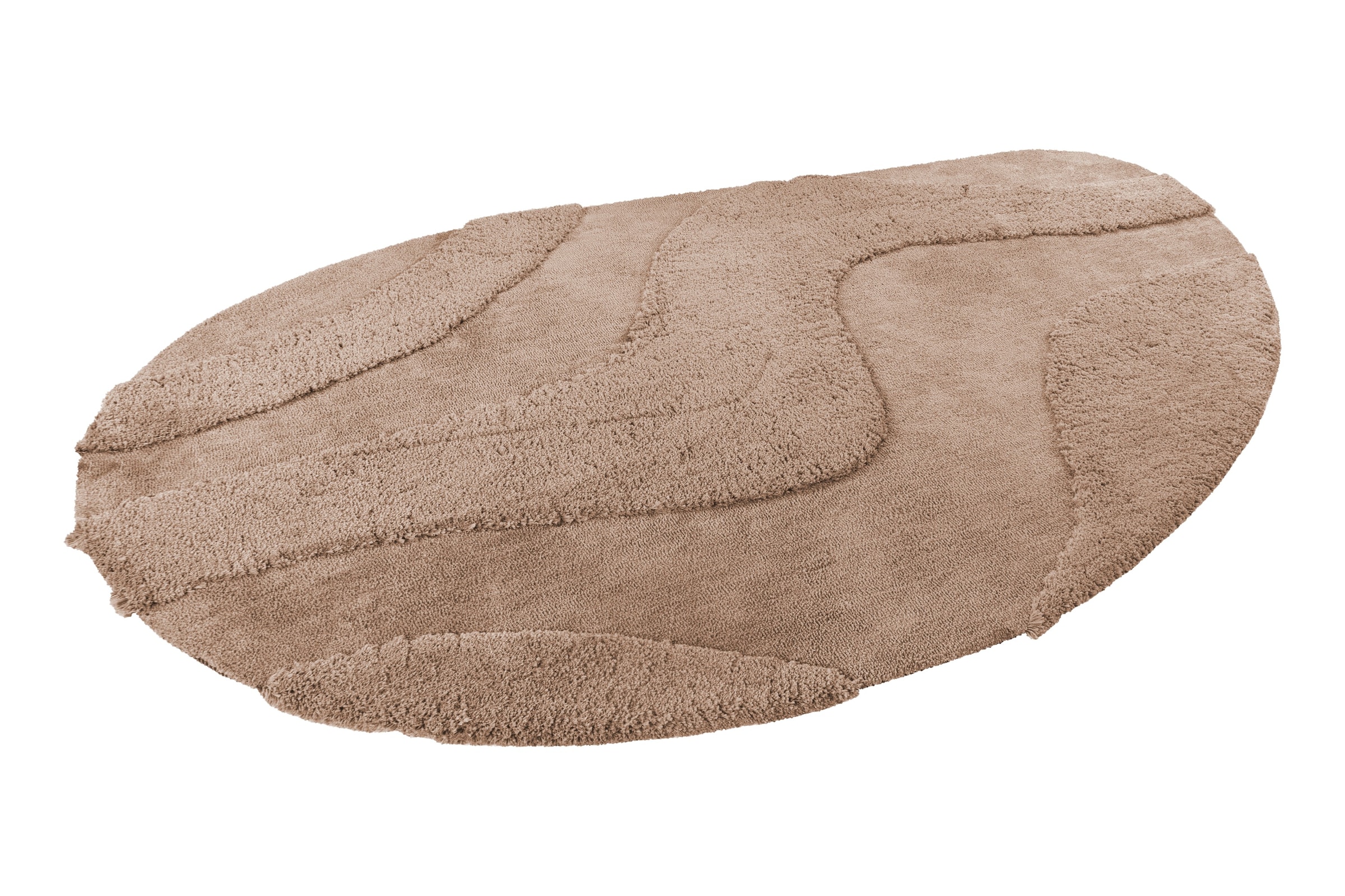 Kayoom Tapis »Pulp 225« ovale 20 mm Höhe Hochflor, Hoch Tief Struktur, besondere Form. alle Räume